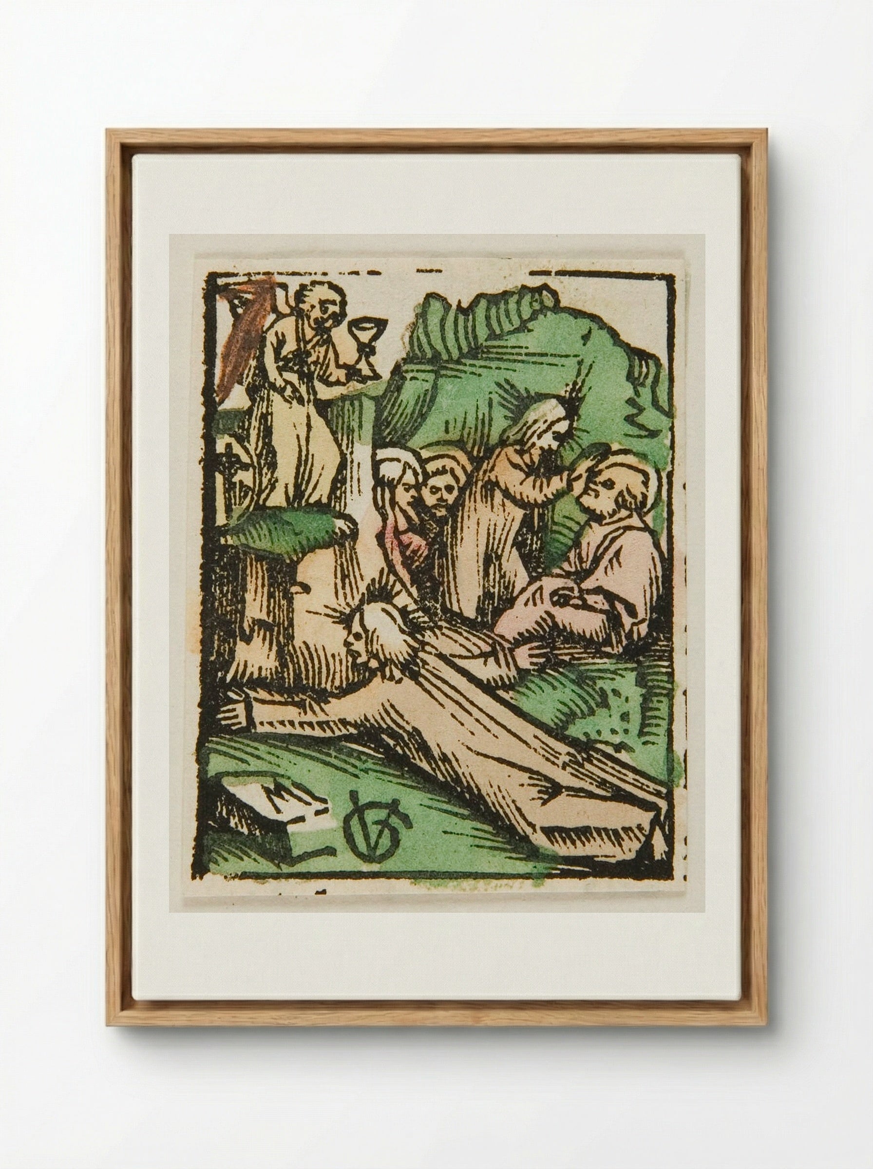 Christ on the Mount of Olives - Urs Graf - Framed Canvas Wood