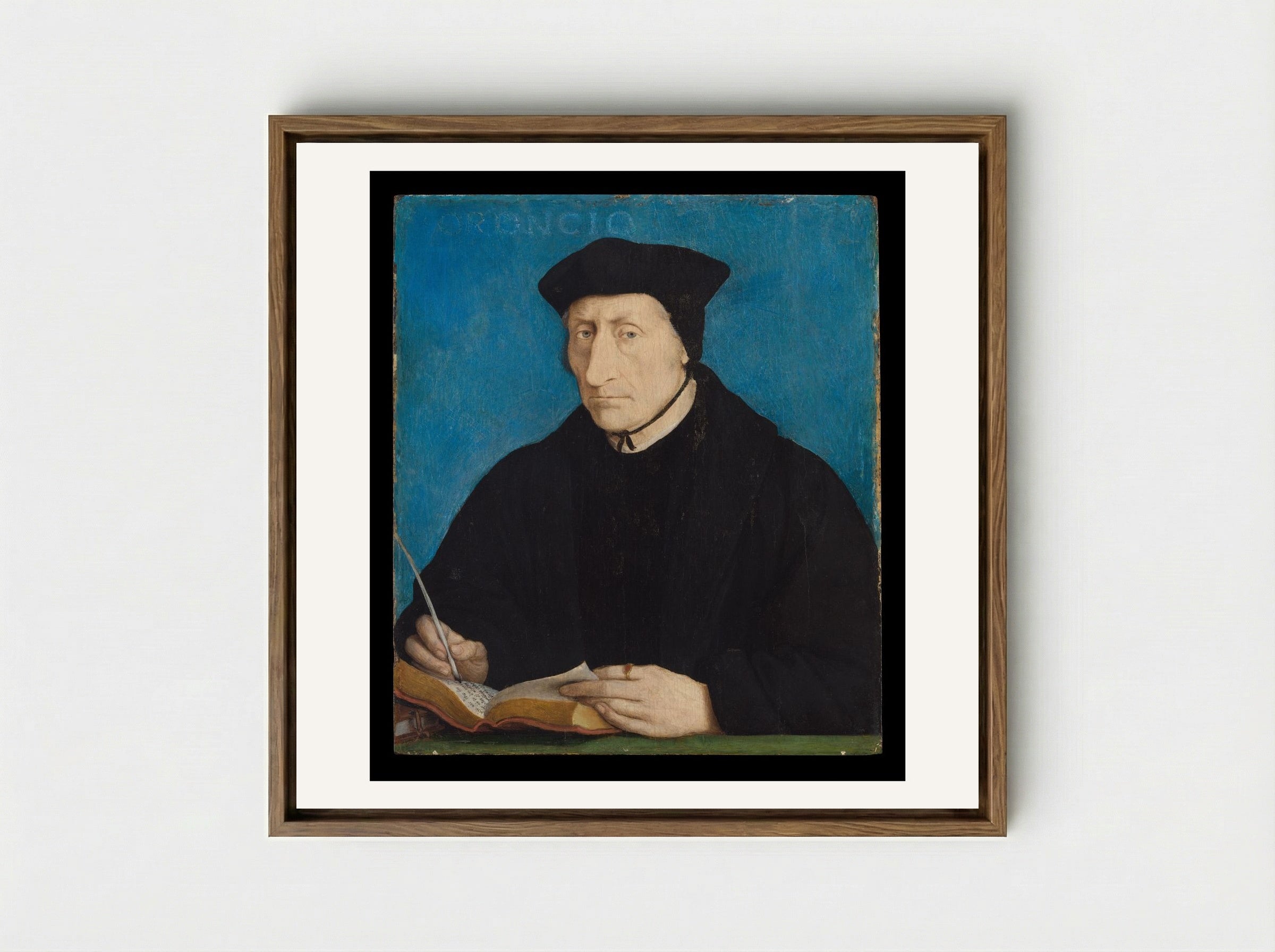 Guillaume Budé - Jean Clouet - Framed Canvas Wood
