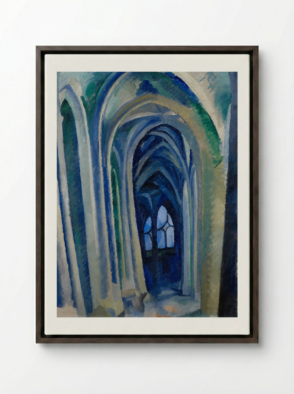 St. Severin, No. 3 - Robert Delaunay - Framed Canvas Dark Wood