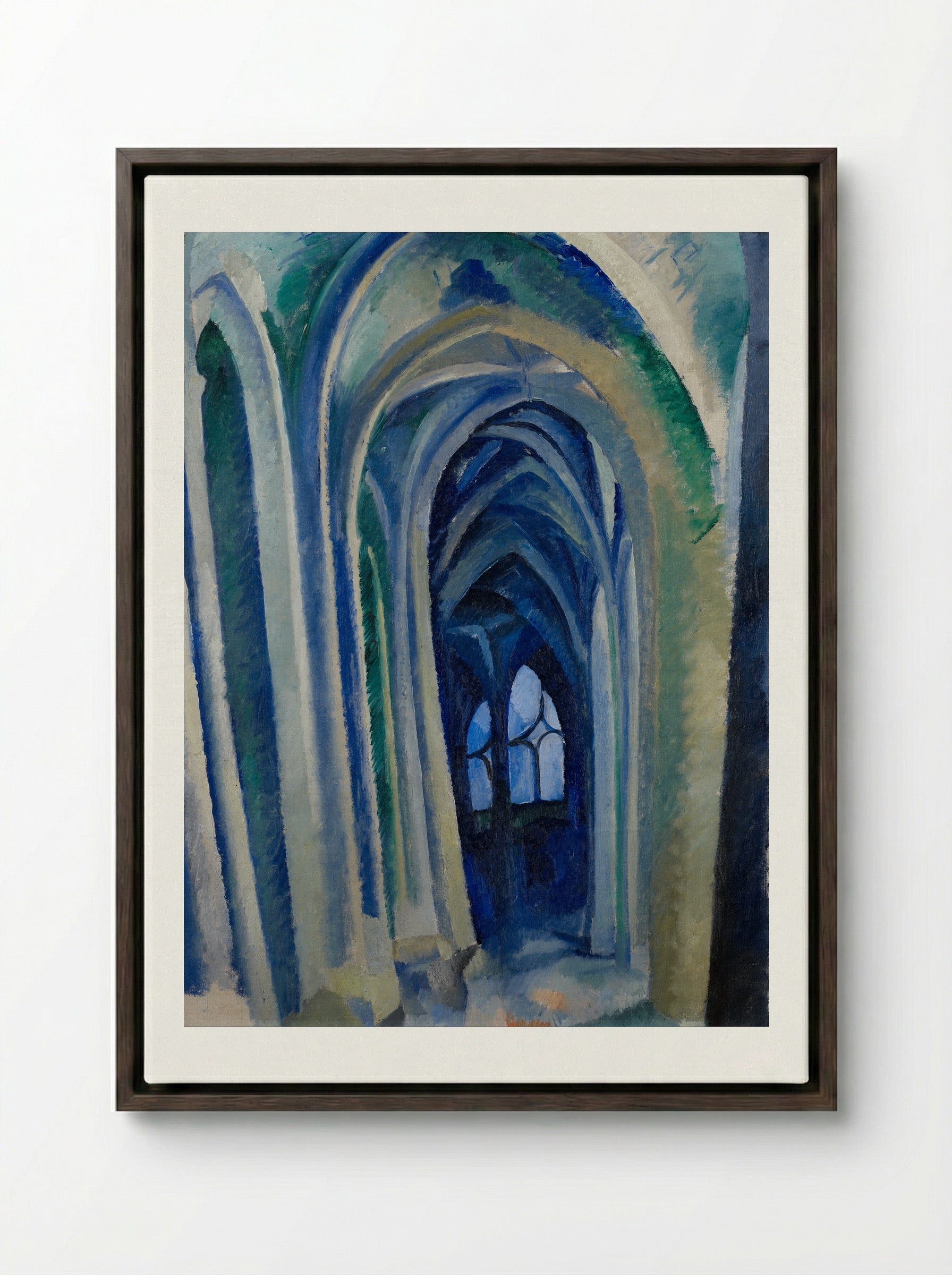 St. Severin, No. 3 - Robert Delaunay - Framed Canvas Dark Wood
