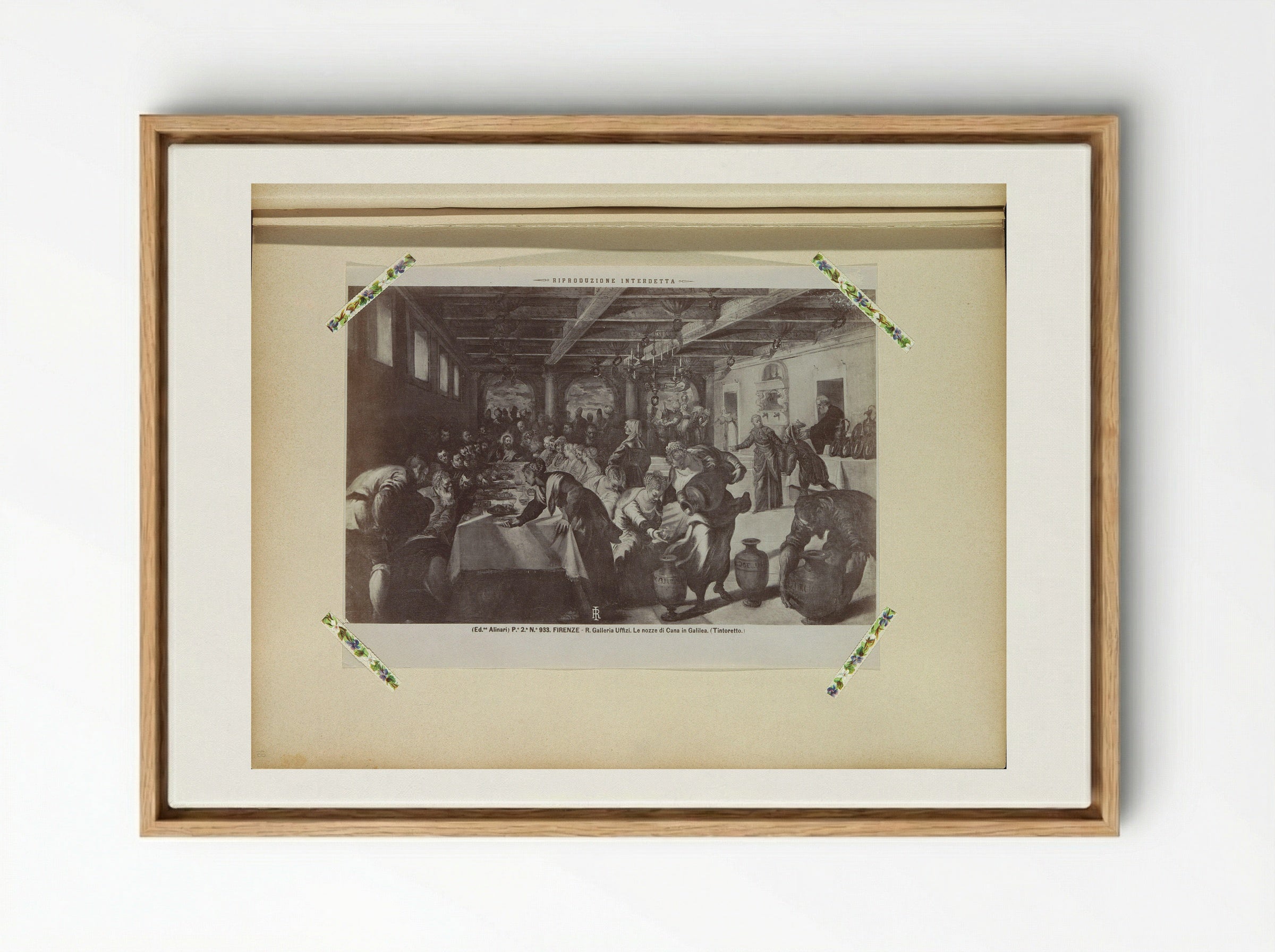 The Wedding Feast at Cana (After Tintoretto) - Fratelli Alinari - Framed Canvas Wood