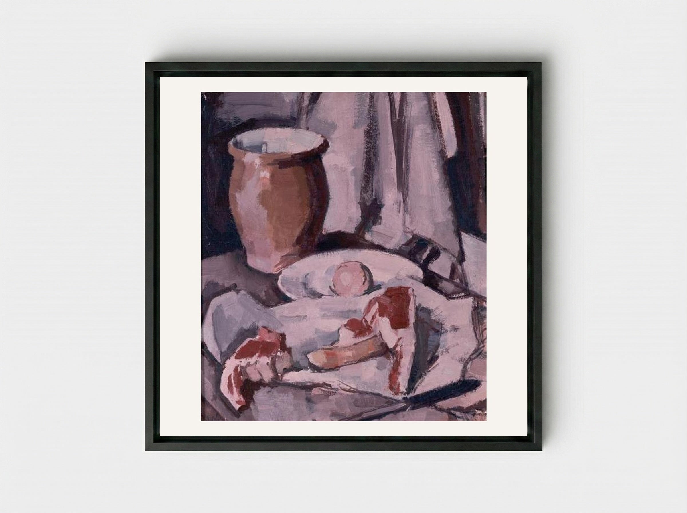 Chops - Samuel Peploe - Framed Canvas Black