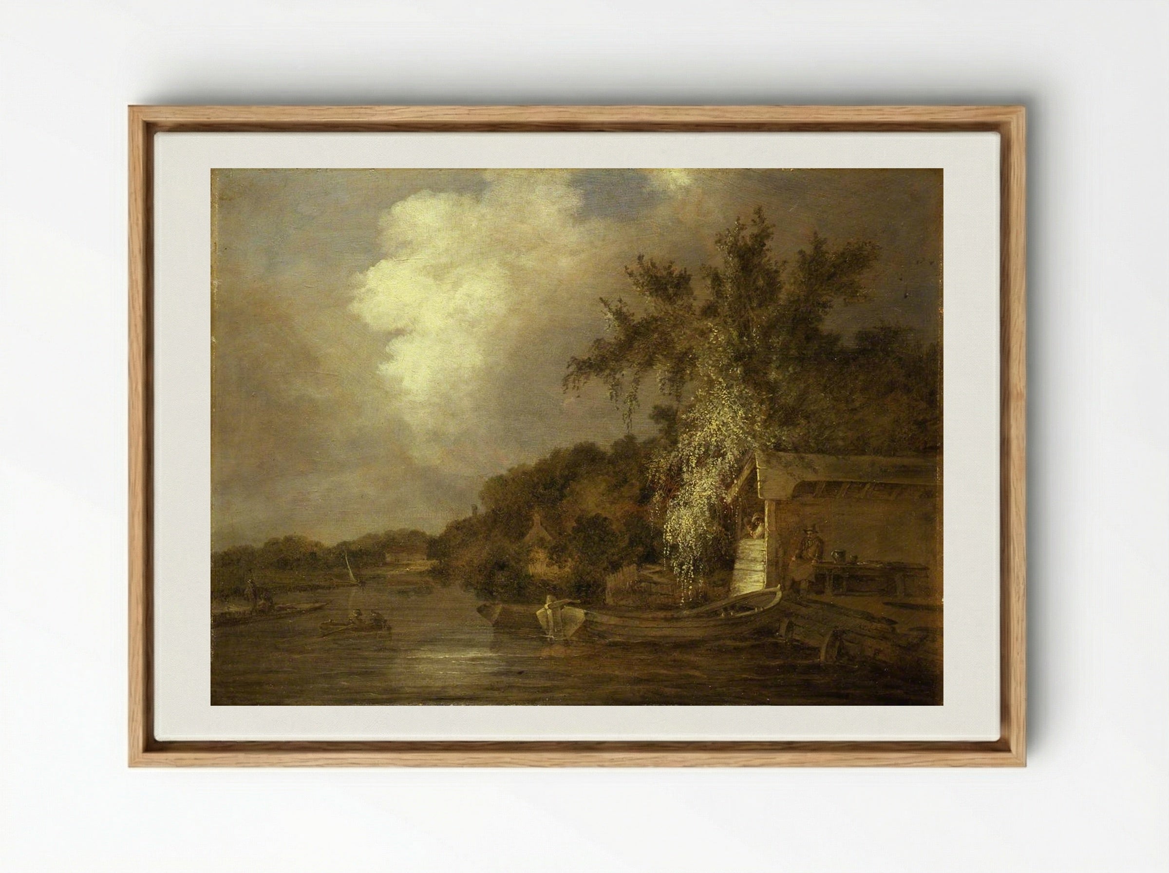 The Yare at Thorpe, Norwich - John Crome - Framed Canvas Wood