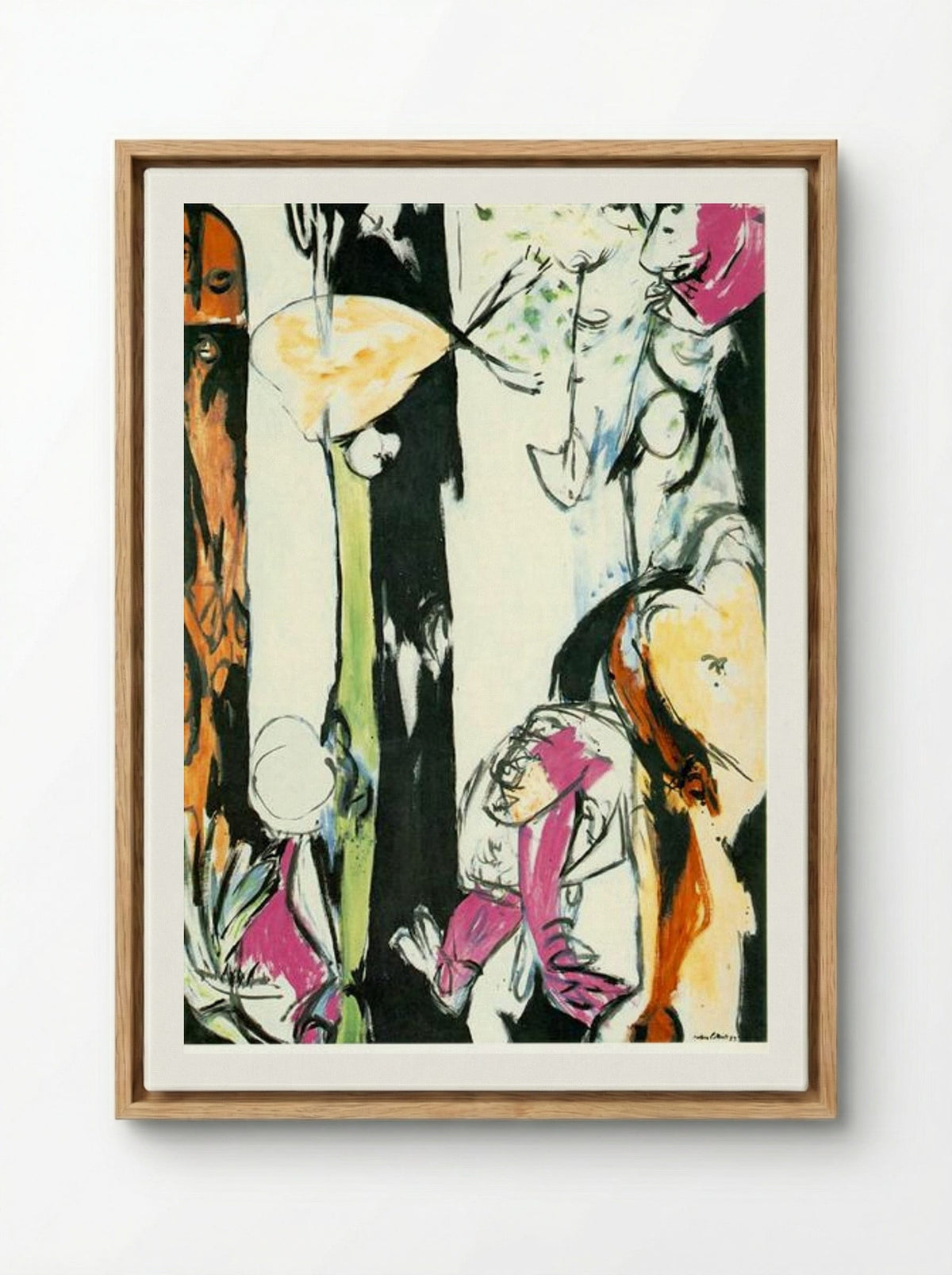 Easter and the Totem - Jackson Pollock - Framed Canvas Wood