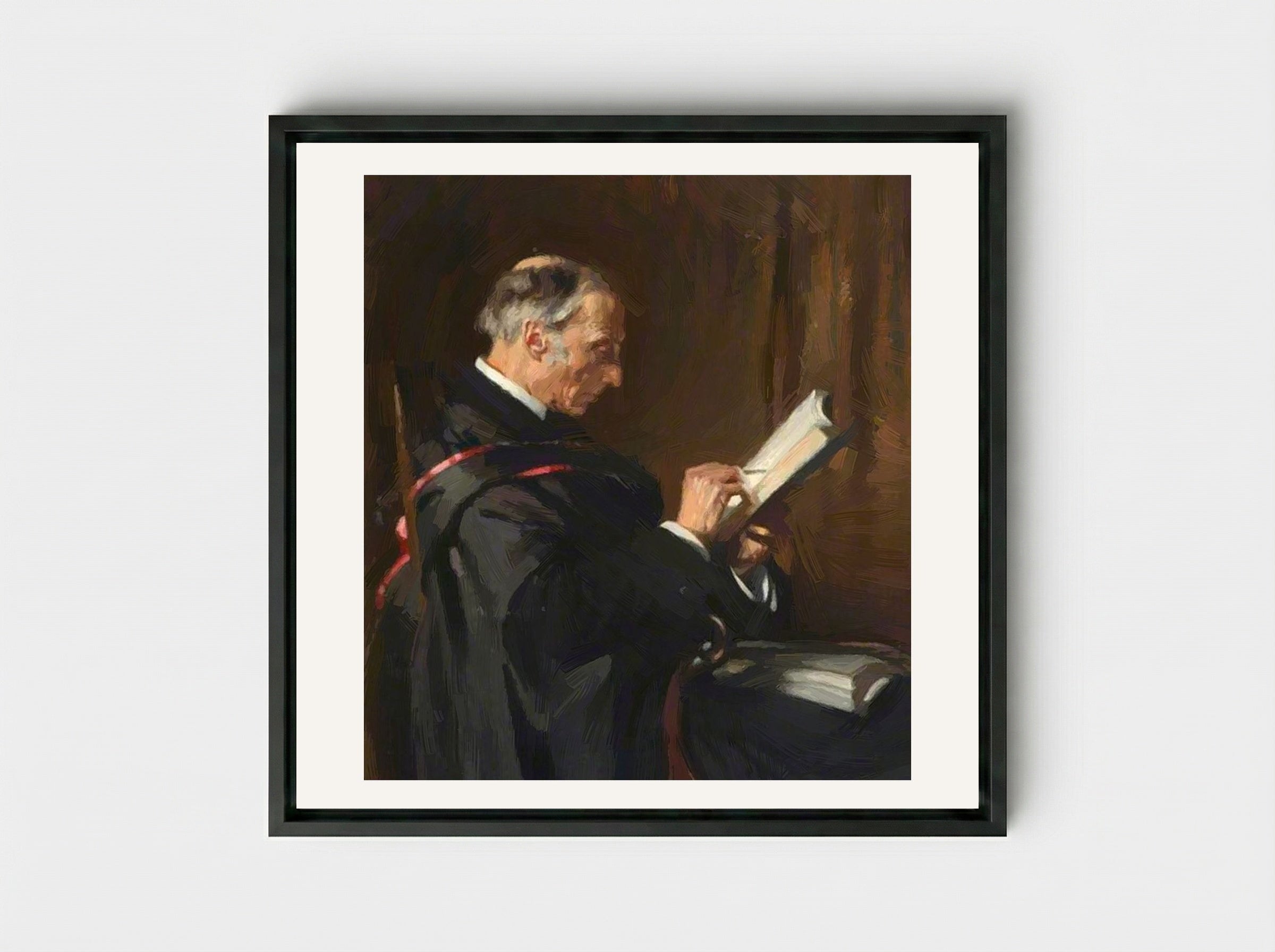 Charles Buller Heberden, Principal - William Orpen - Framed Canvas Black