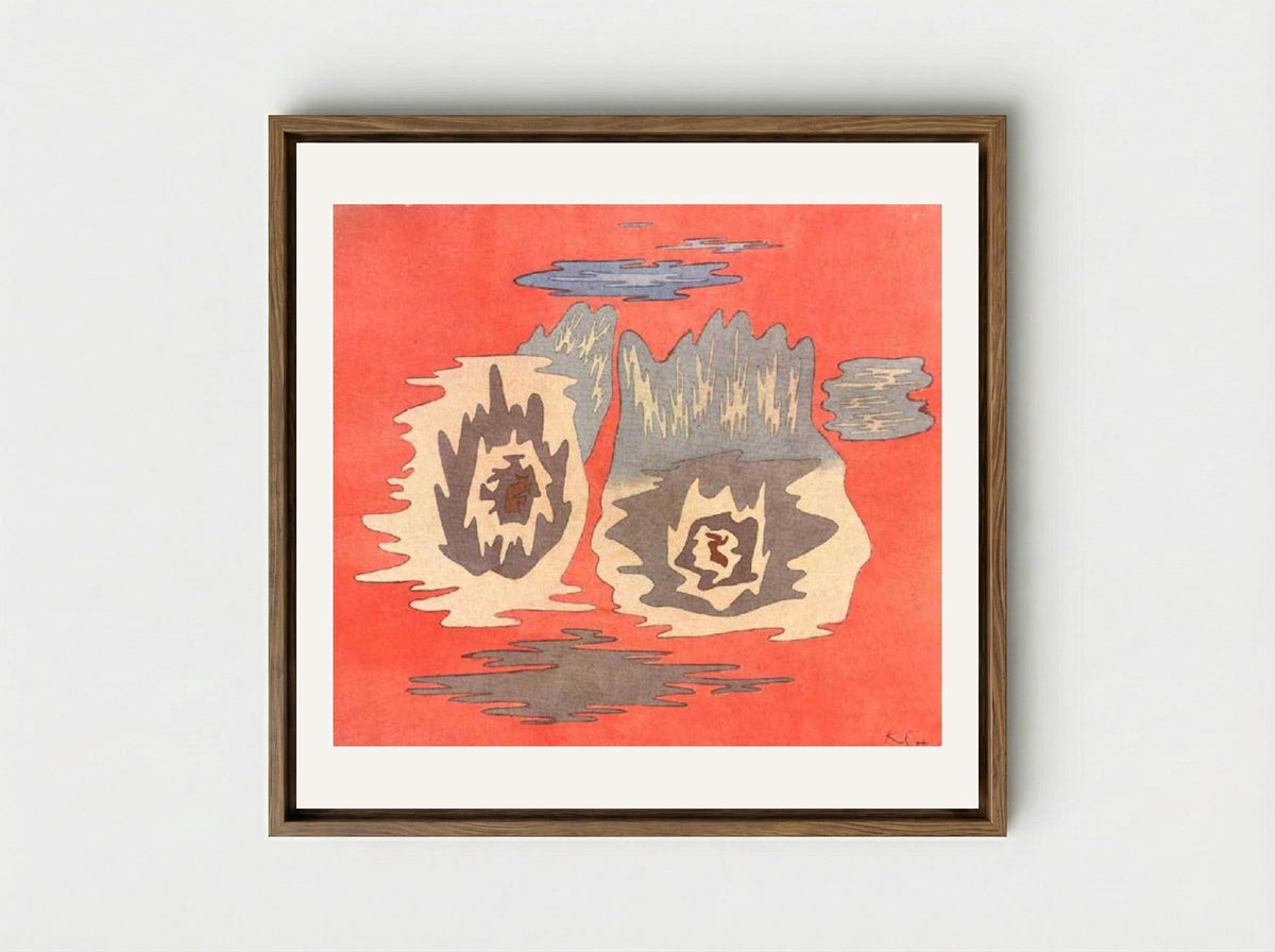 The Place of the Twins - Paul Klee - Framed Canvas Wood