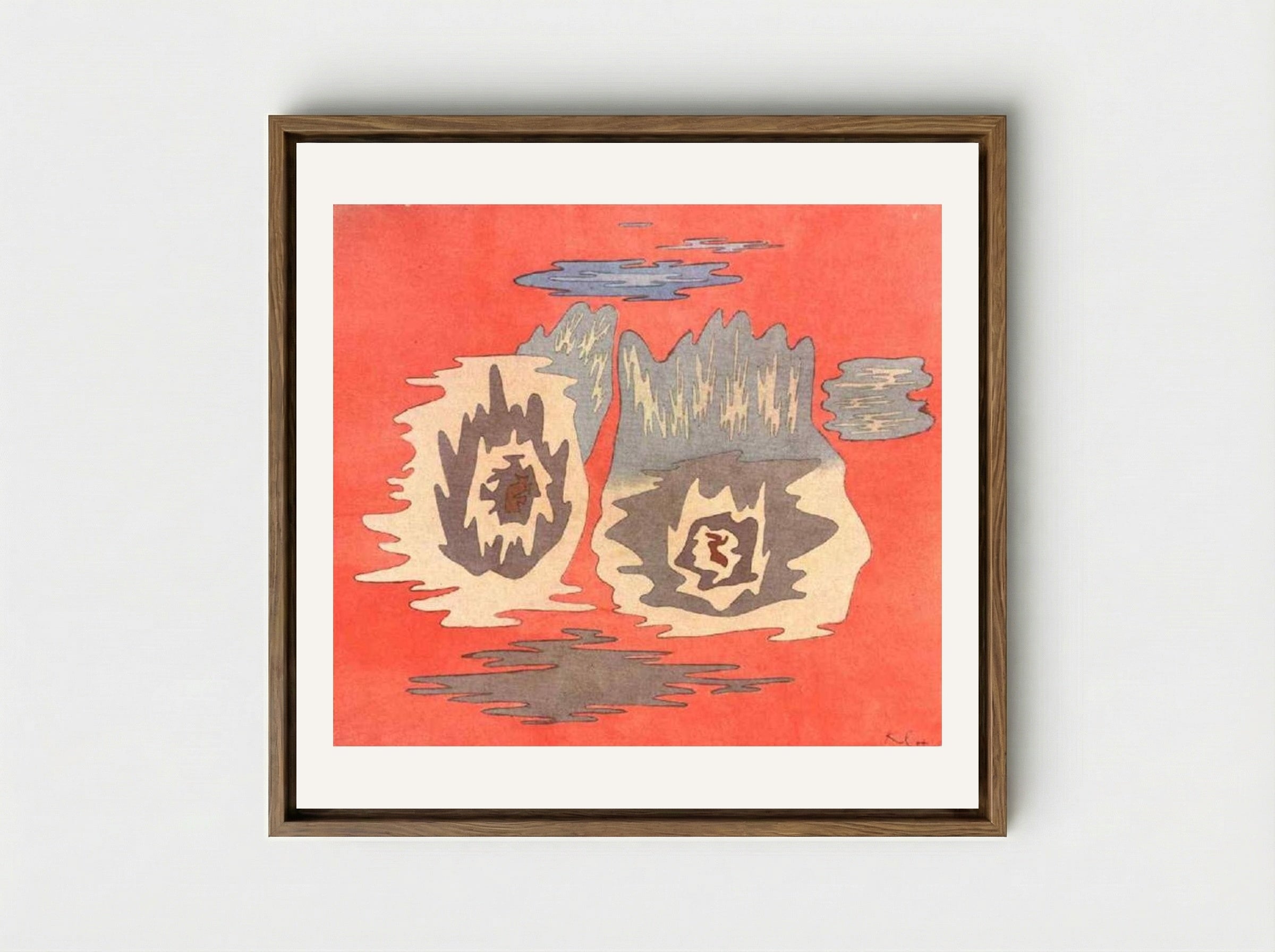 The Place of the Twins - Paul Klee - Framed Canvas Wood