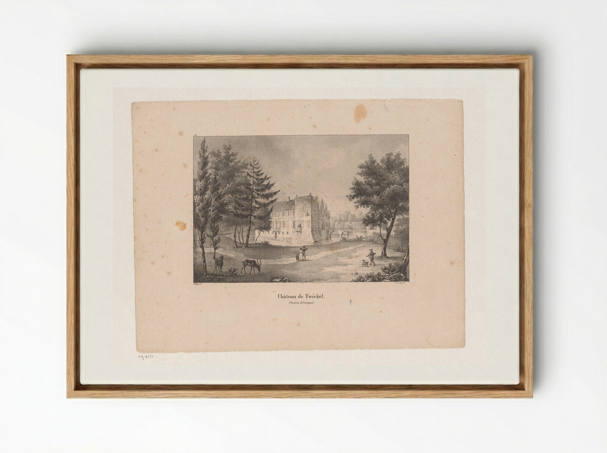 Château de Twickel - Jean Baptiste Ambroise Marcellin Jobard - Framed Canvas Wood