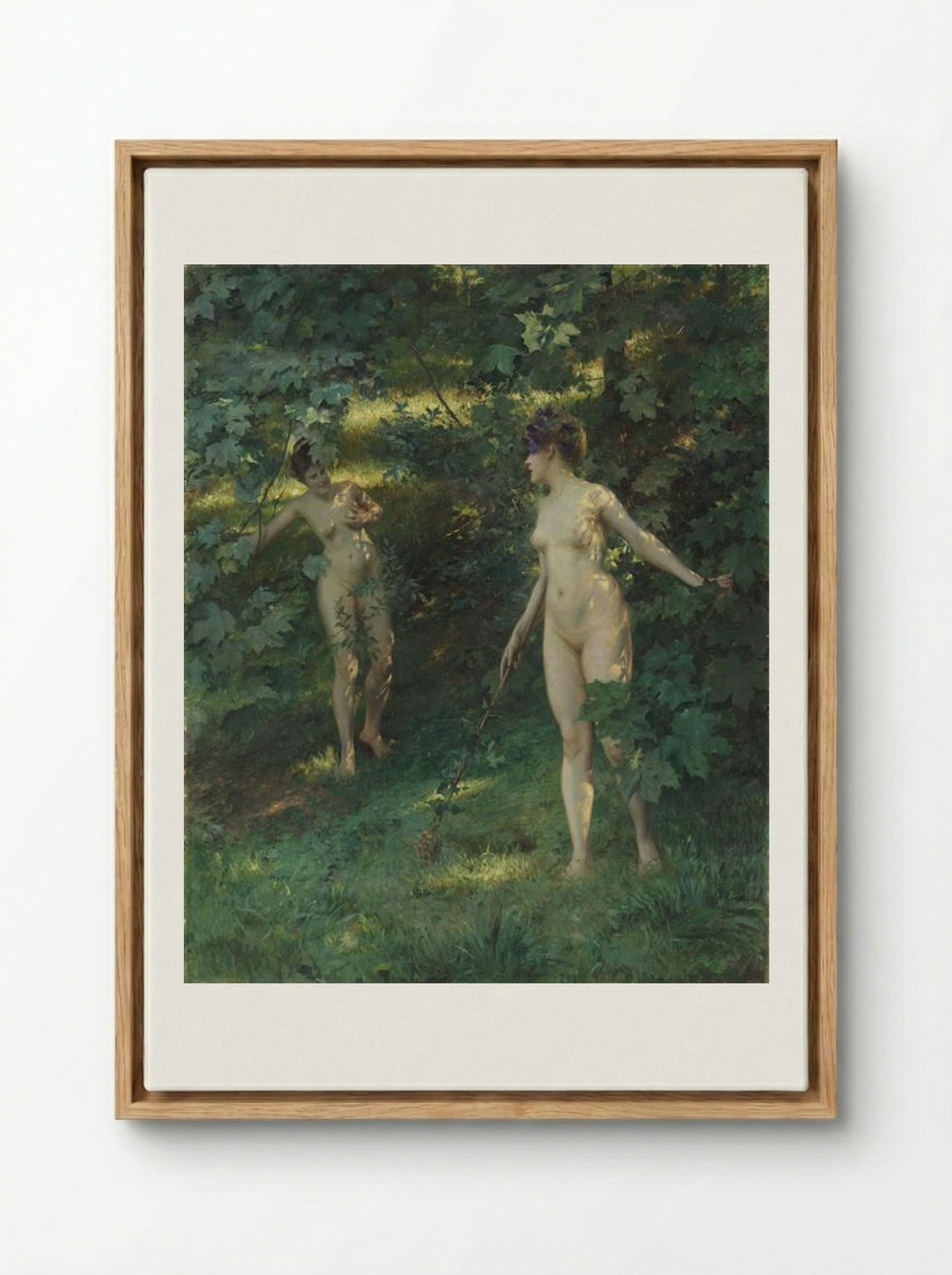 Nymphs of Nysa - Julius LeBlanc Stewart - Framed Canvas Wood