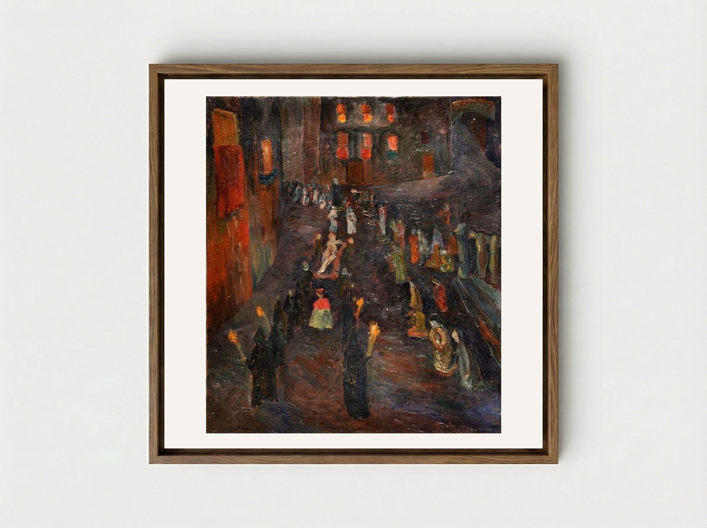 Procession of the Dead Christ - Alberto Burri - Framed Canvas Wood
