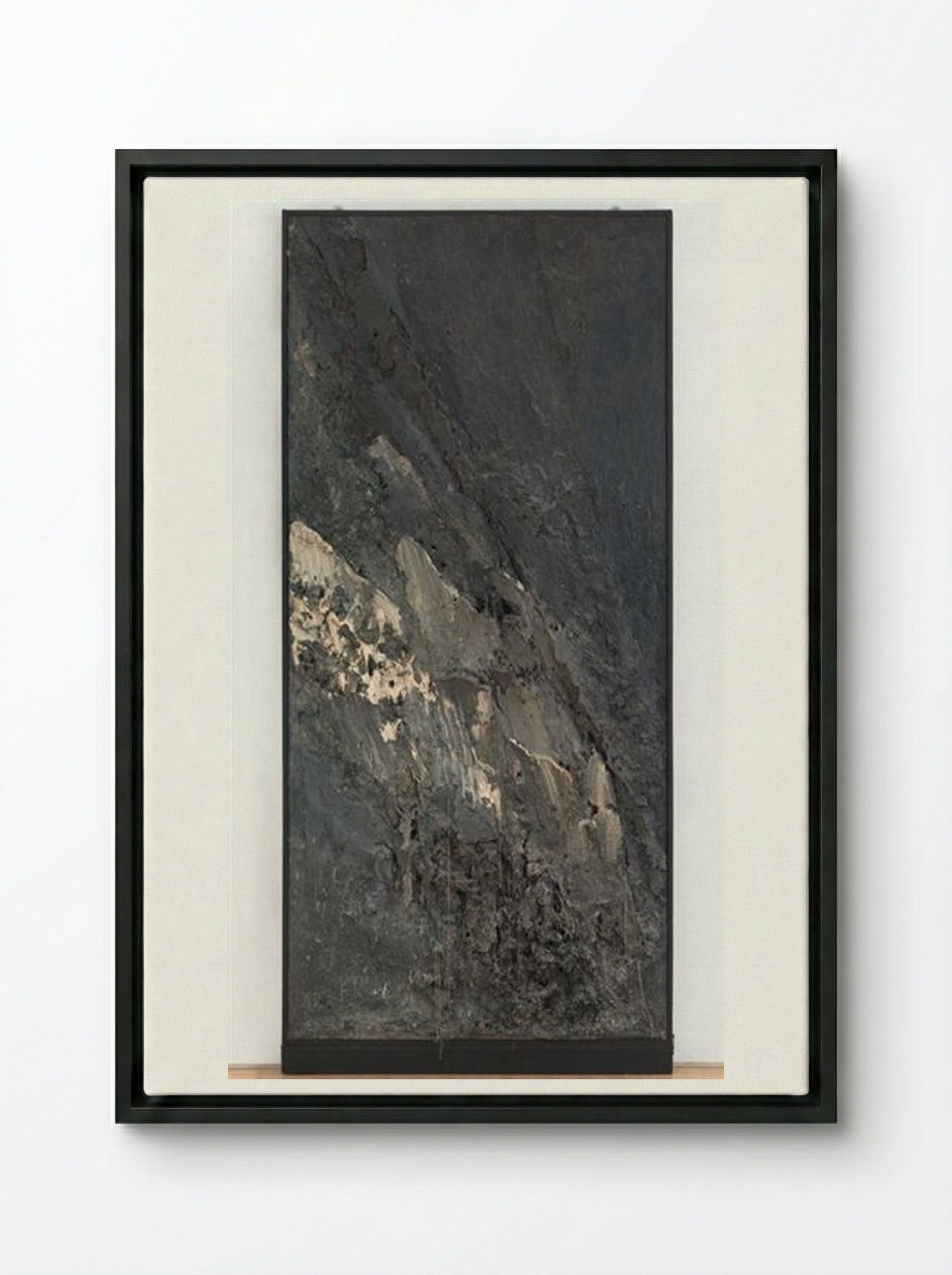 Incision - Jay DeFeo - Framed Canvas Black