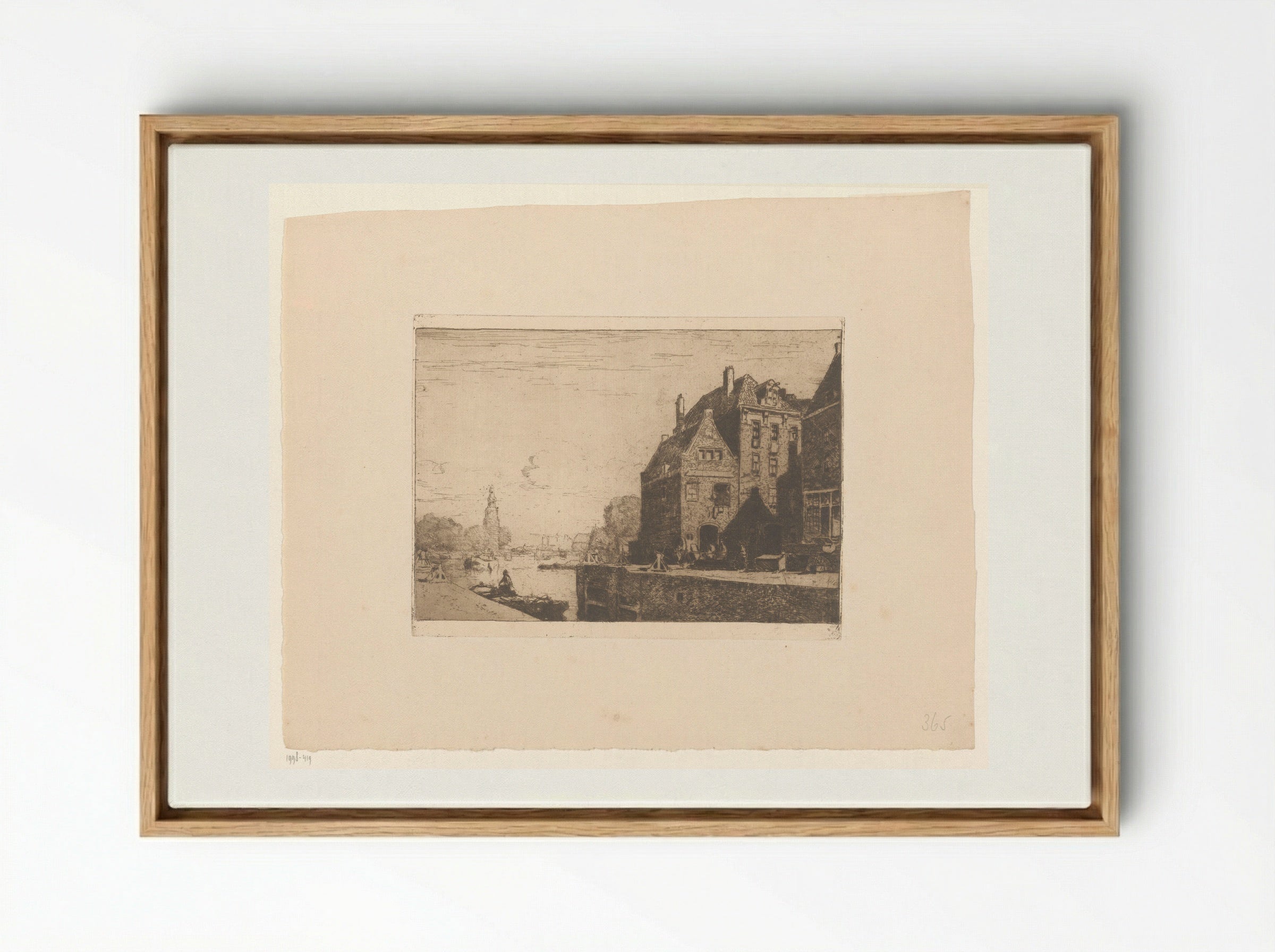 Sint Antoniesluis, Amsterdam - Cornelis Vreedenburgh - Framed Canvas Wood