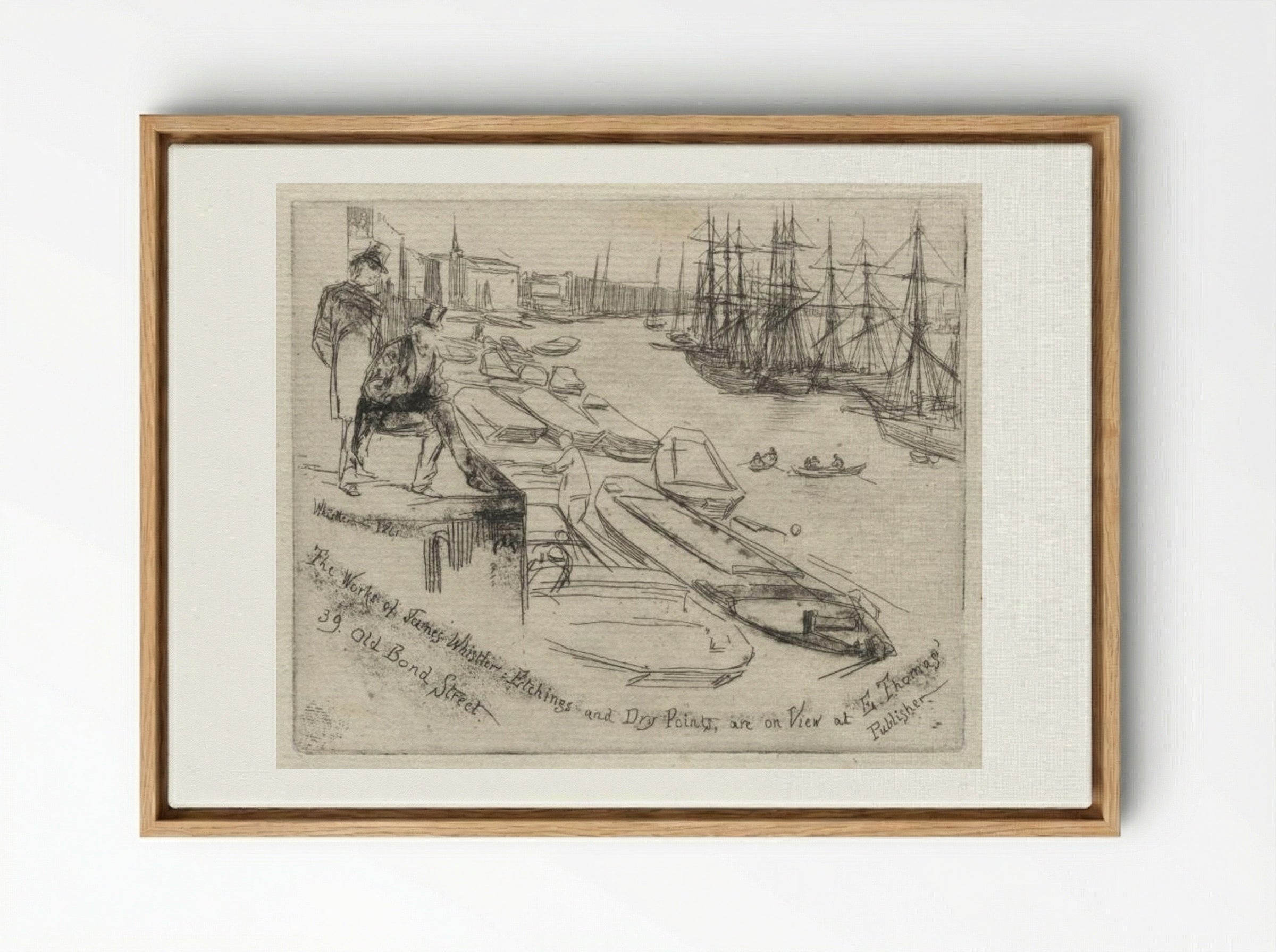 The Little Pool - James McNeill Whistler - Framed Canvas Wood