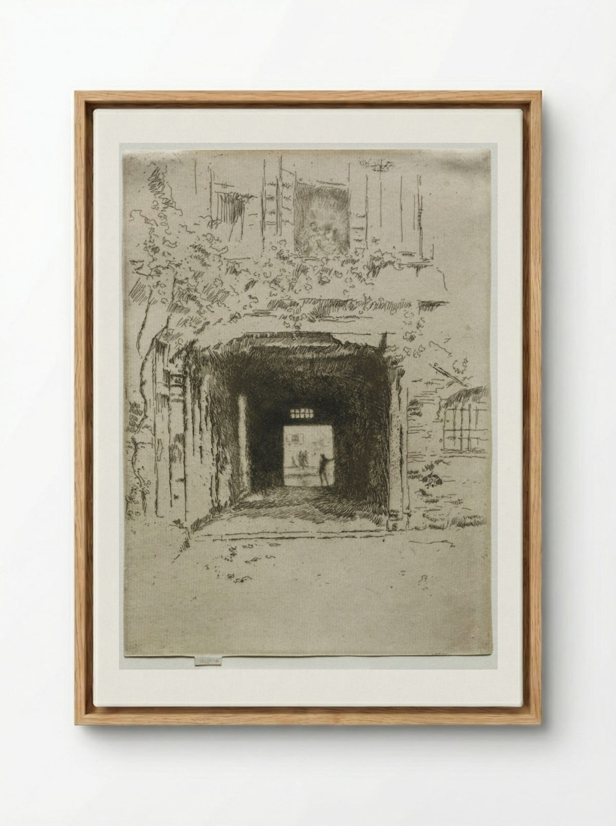 Doorway and Vine - James McNeill Whistler - Framed Canvas Wood
