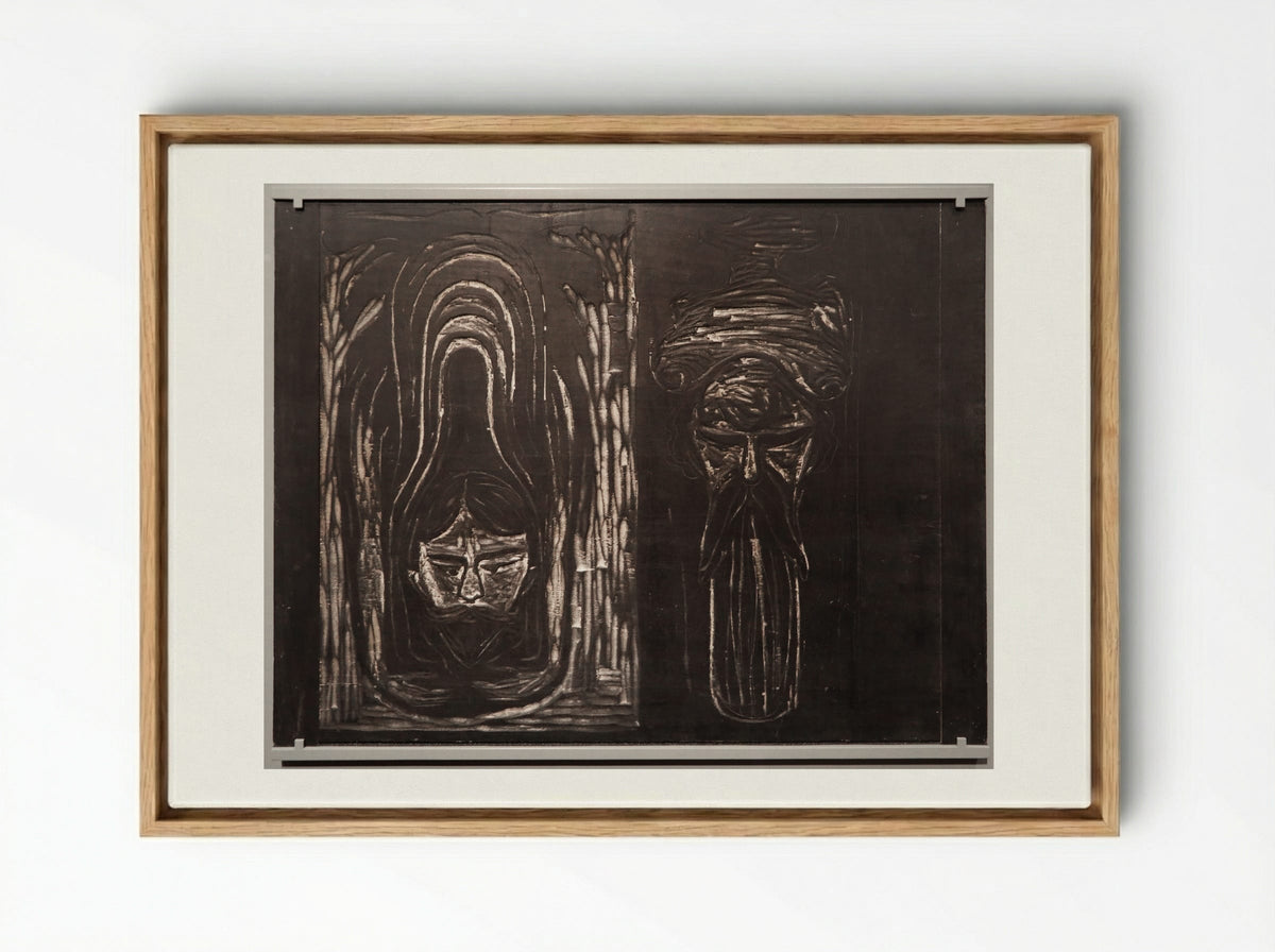 Salome - Edvard Munch - Framed Canvas Wood