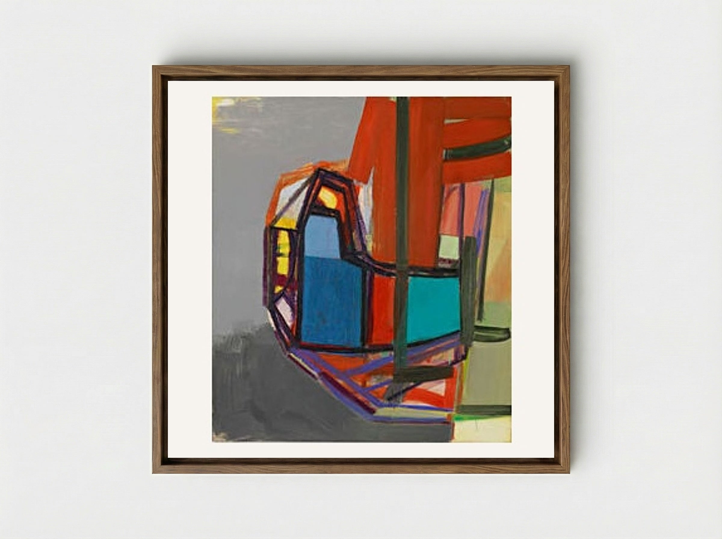 L - Amy Sillman - Framed Canvas Wood