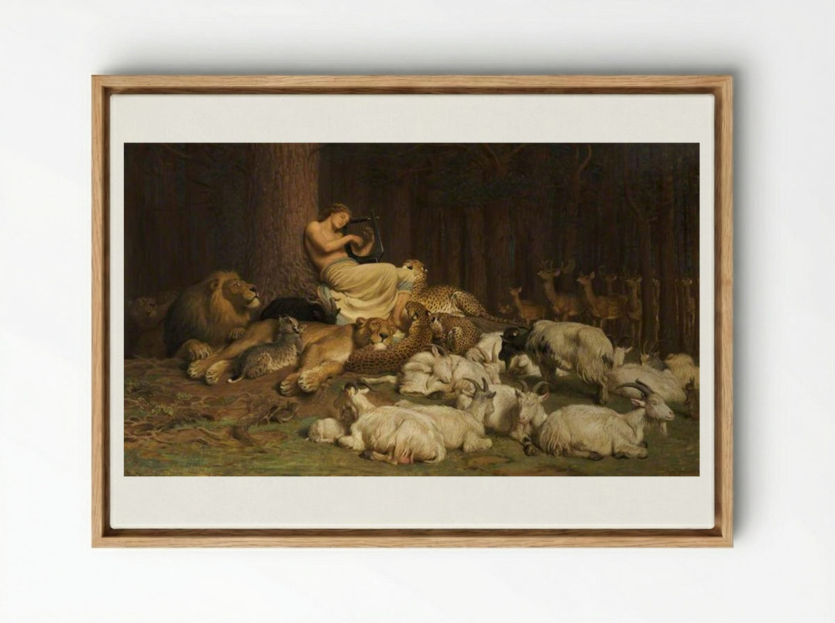 Apollo - Briton Riviere - Framed Canvas Wood