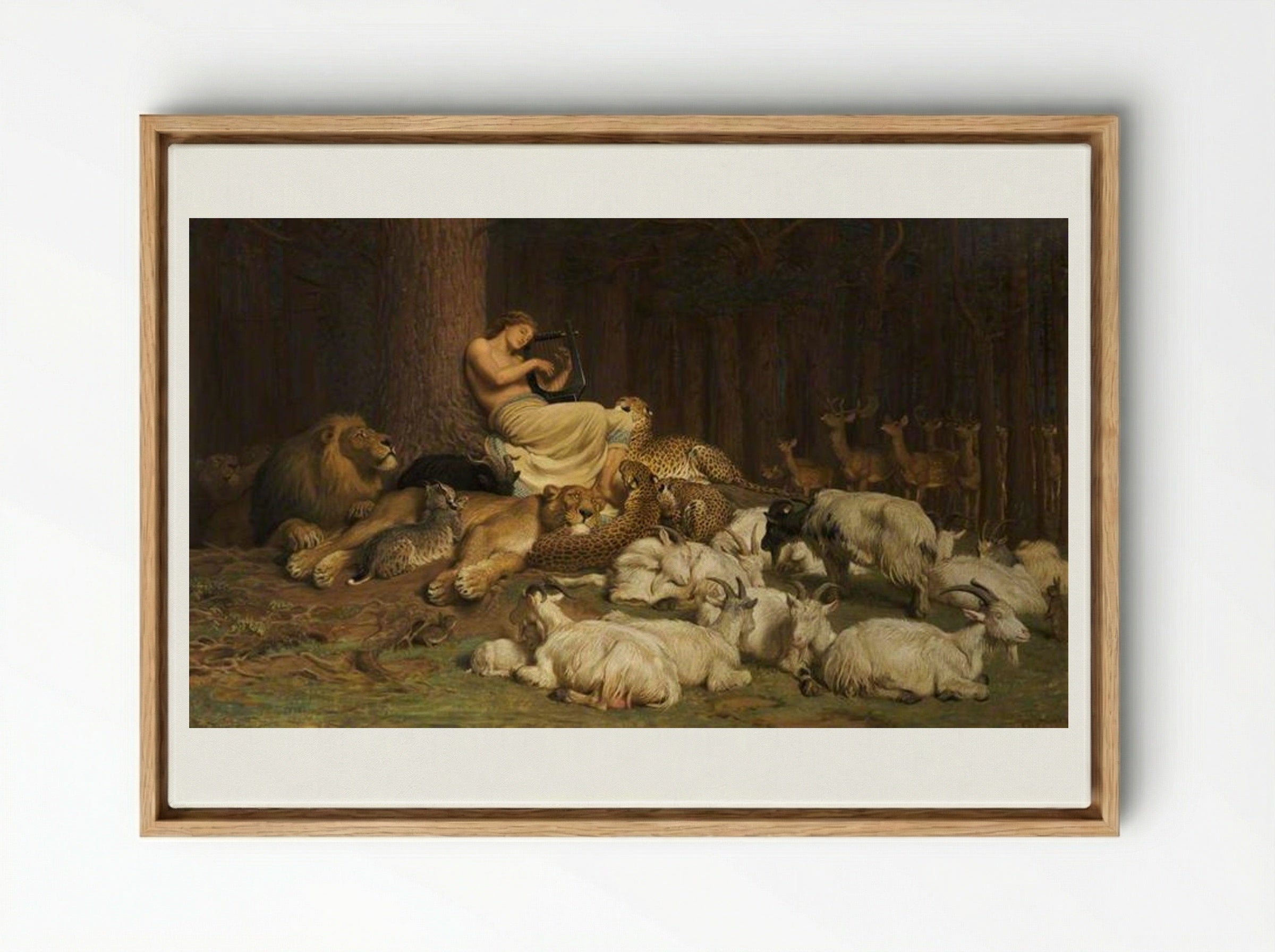 Apollo - Briton Riviere - Framed Canvas Wood