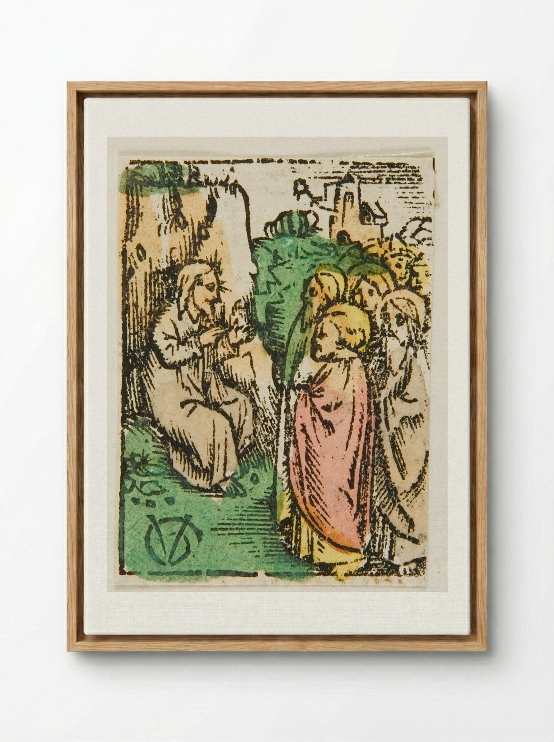 Christ Asking his Disciples about His Identity - Urs Graf - Framed Canvas Wood