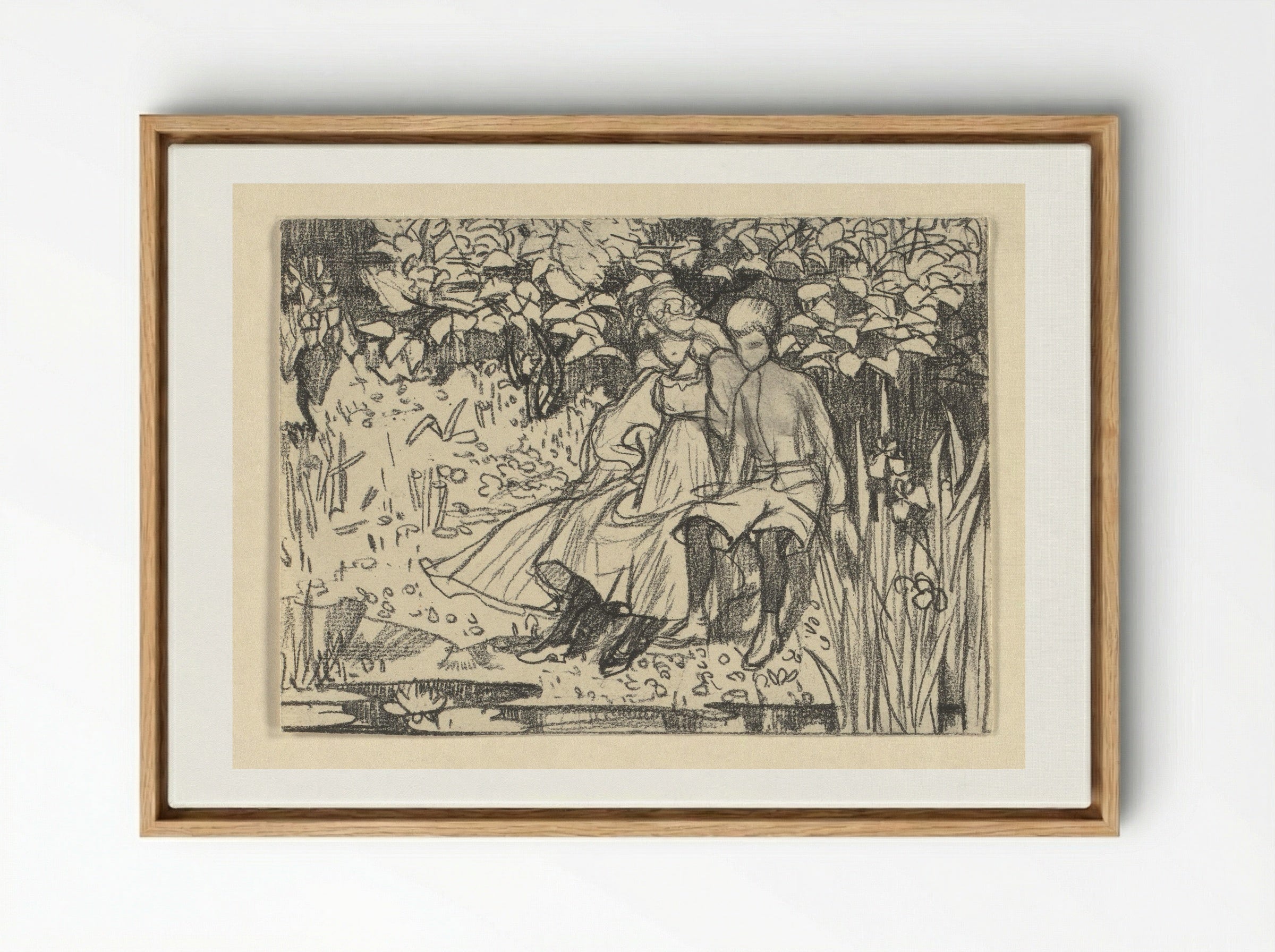 Johannes en Windekind - Edzard Koning - Framed Canvas Wood