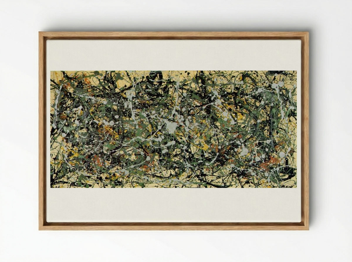 Number 8 - Jackson Pollock - Framed Canvas Wood