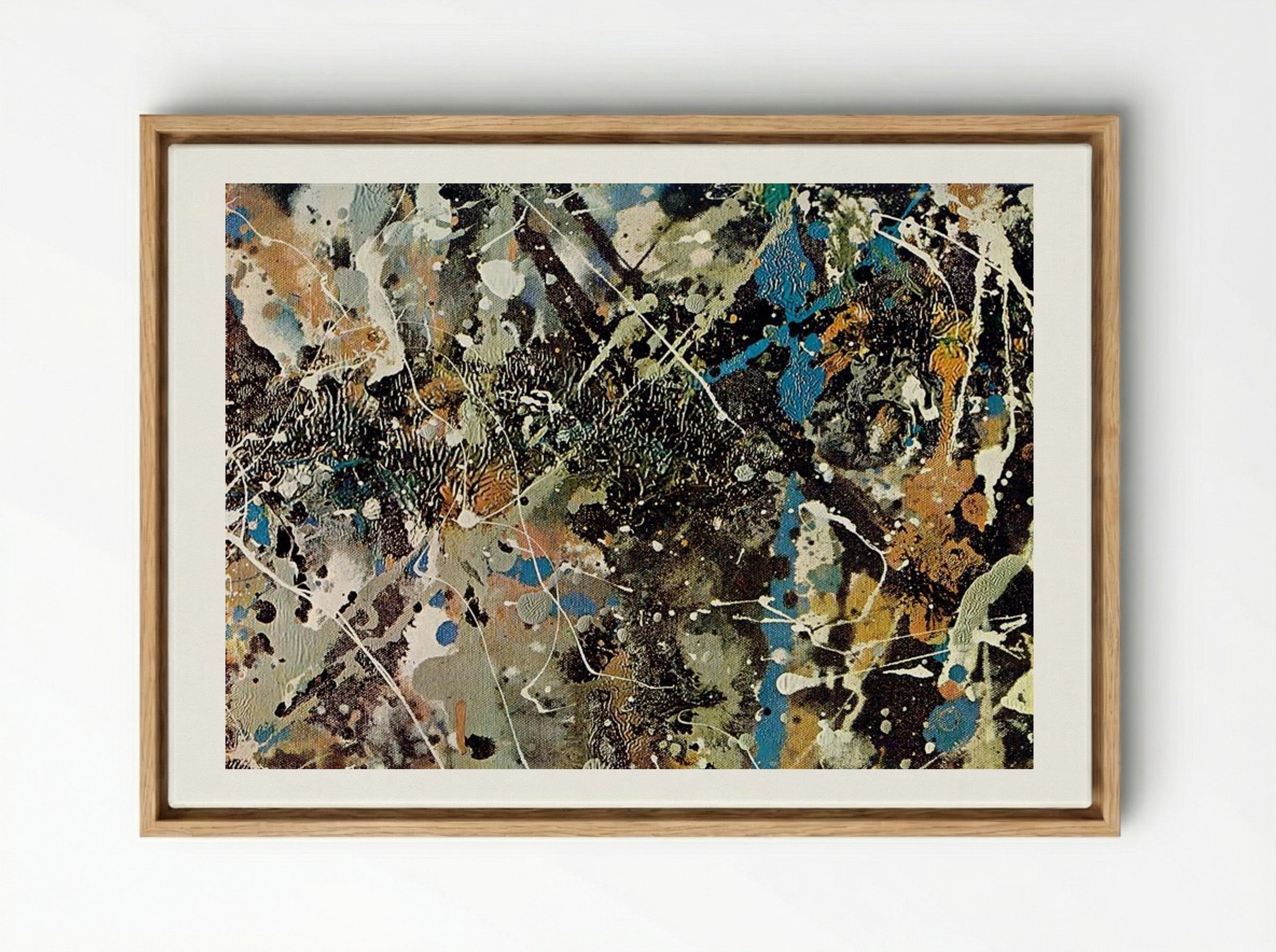 Number 1 (Lavender Mist) - Jackson Pollock - Framed Canvas Wood