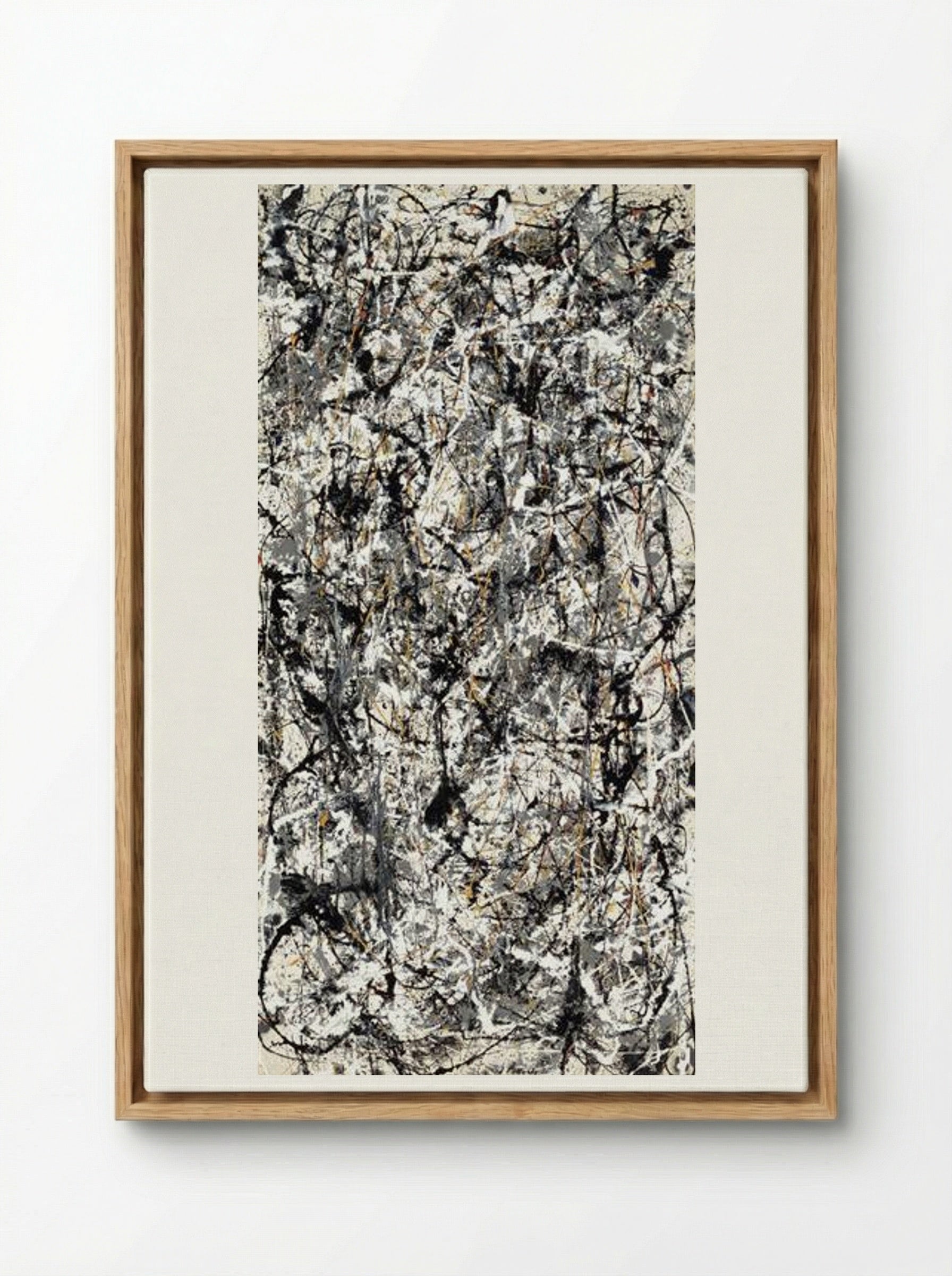 Cathedral - Jackson Pollock - Framed Canvas Wood