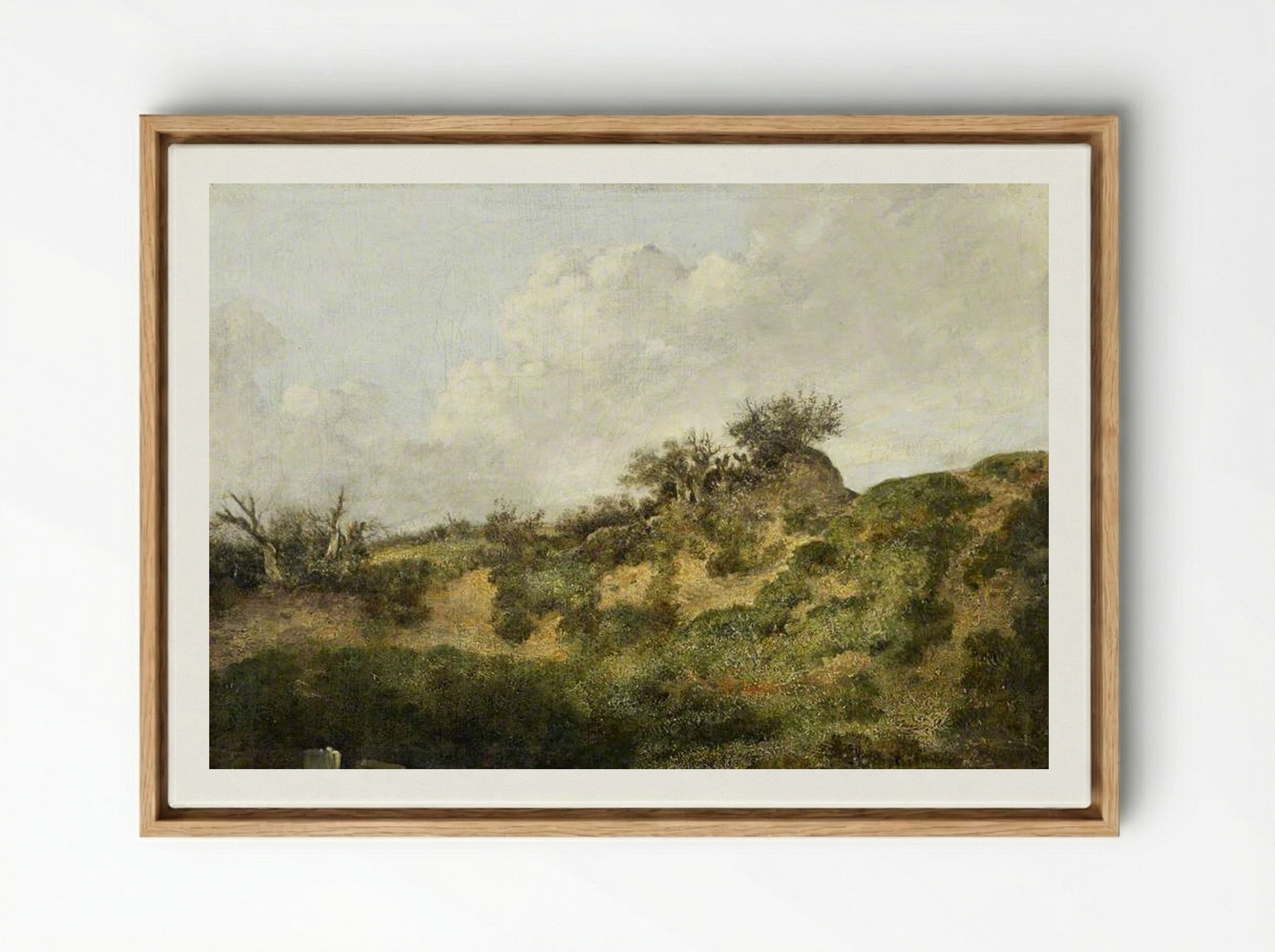 A Sandy Bank - John Crome - Framed Canvas Wood