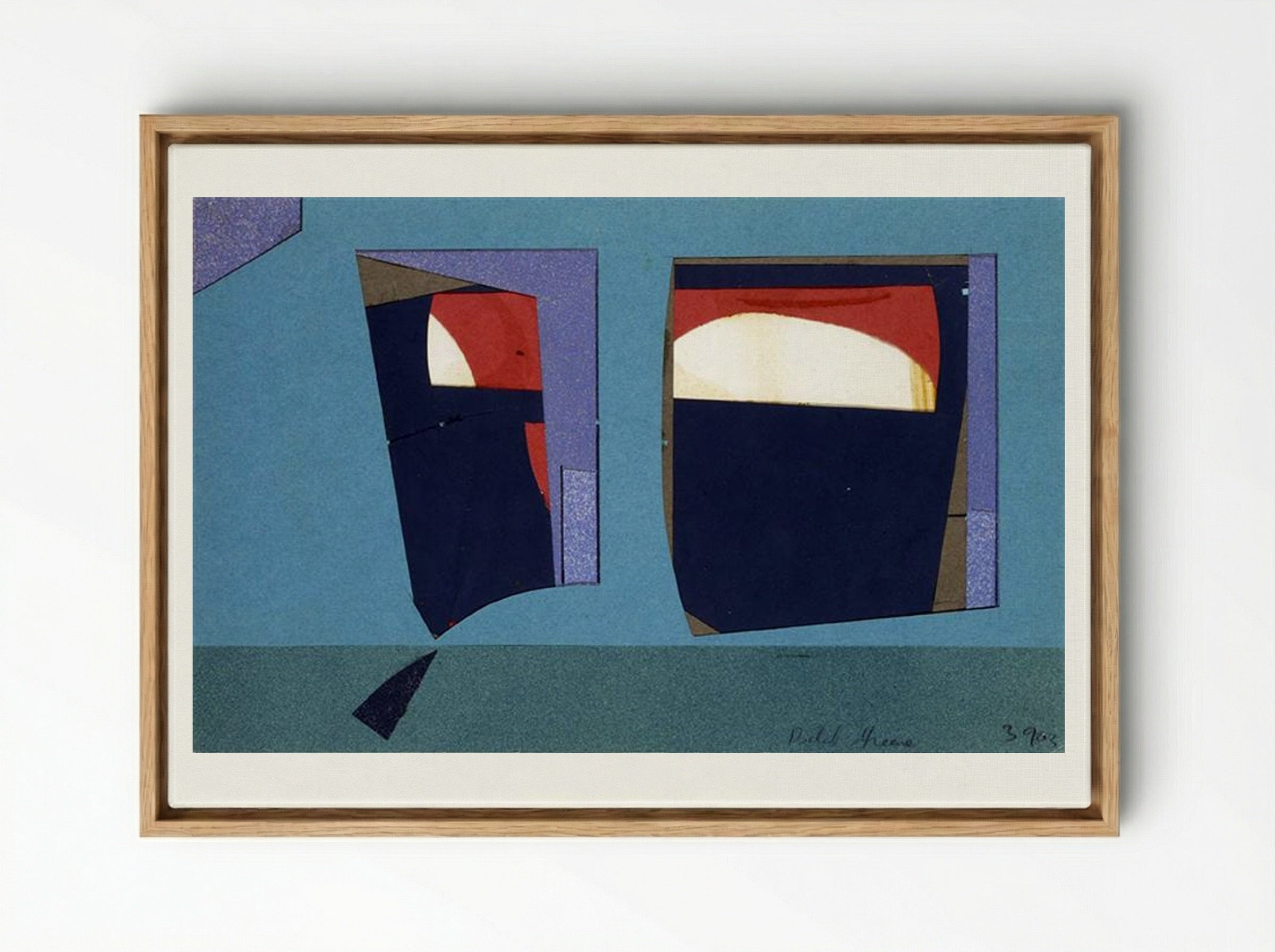 Untitled (39-03) - Balcomb Greene - Framed Canvas Wood