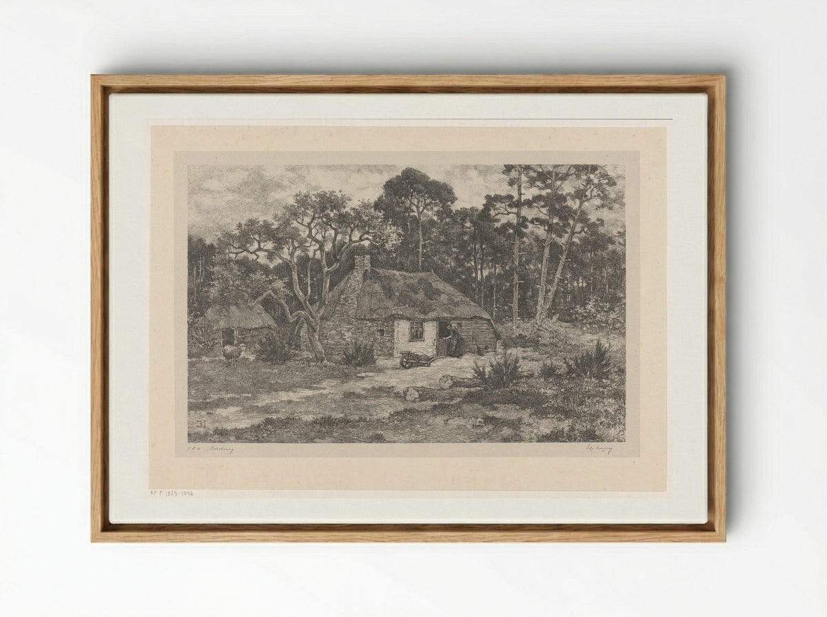Boschweg - Edzard Koning - Framed Canvas Wood