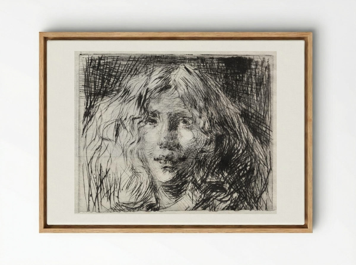 La Belle Irlandaise - James McNeill Whistler - Framed Canvas Wood