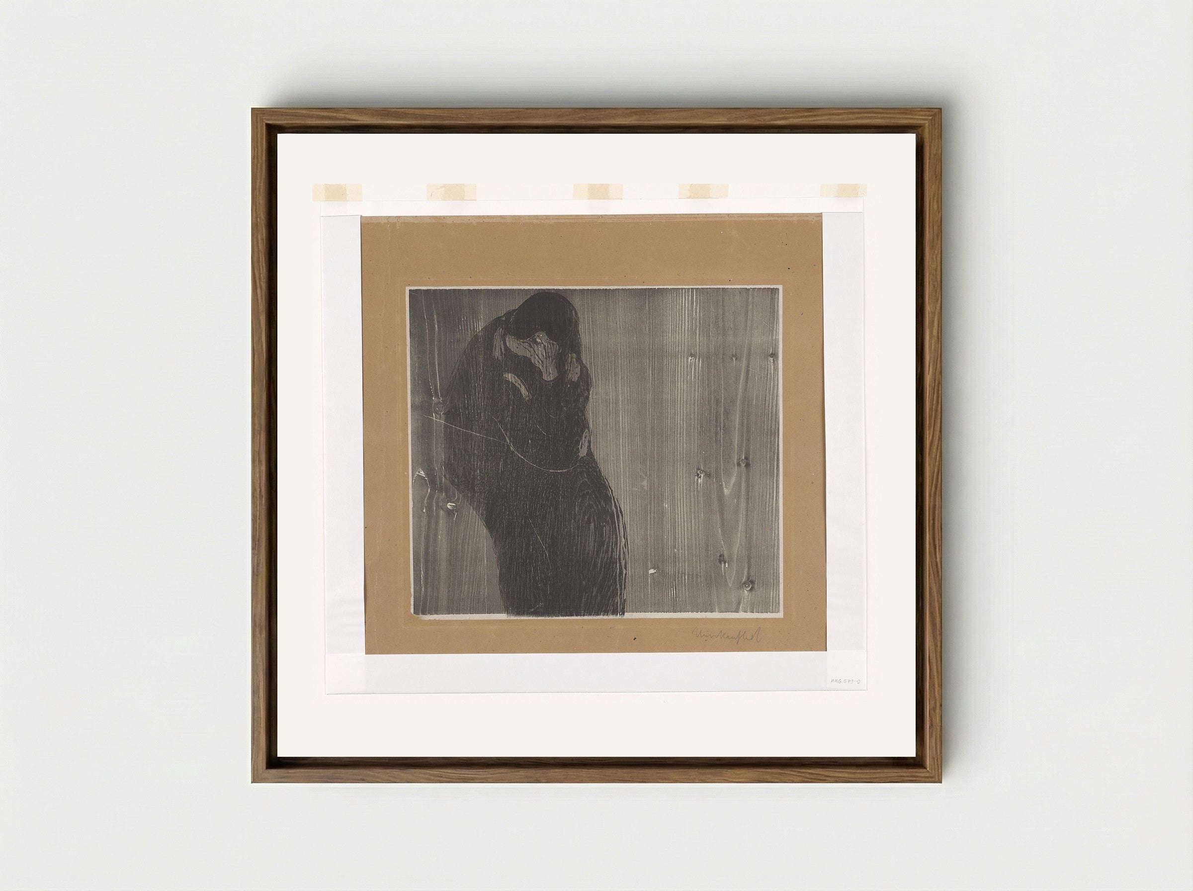The Kiss III - Edvard Munch - Framed Canvas Wood