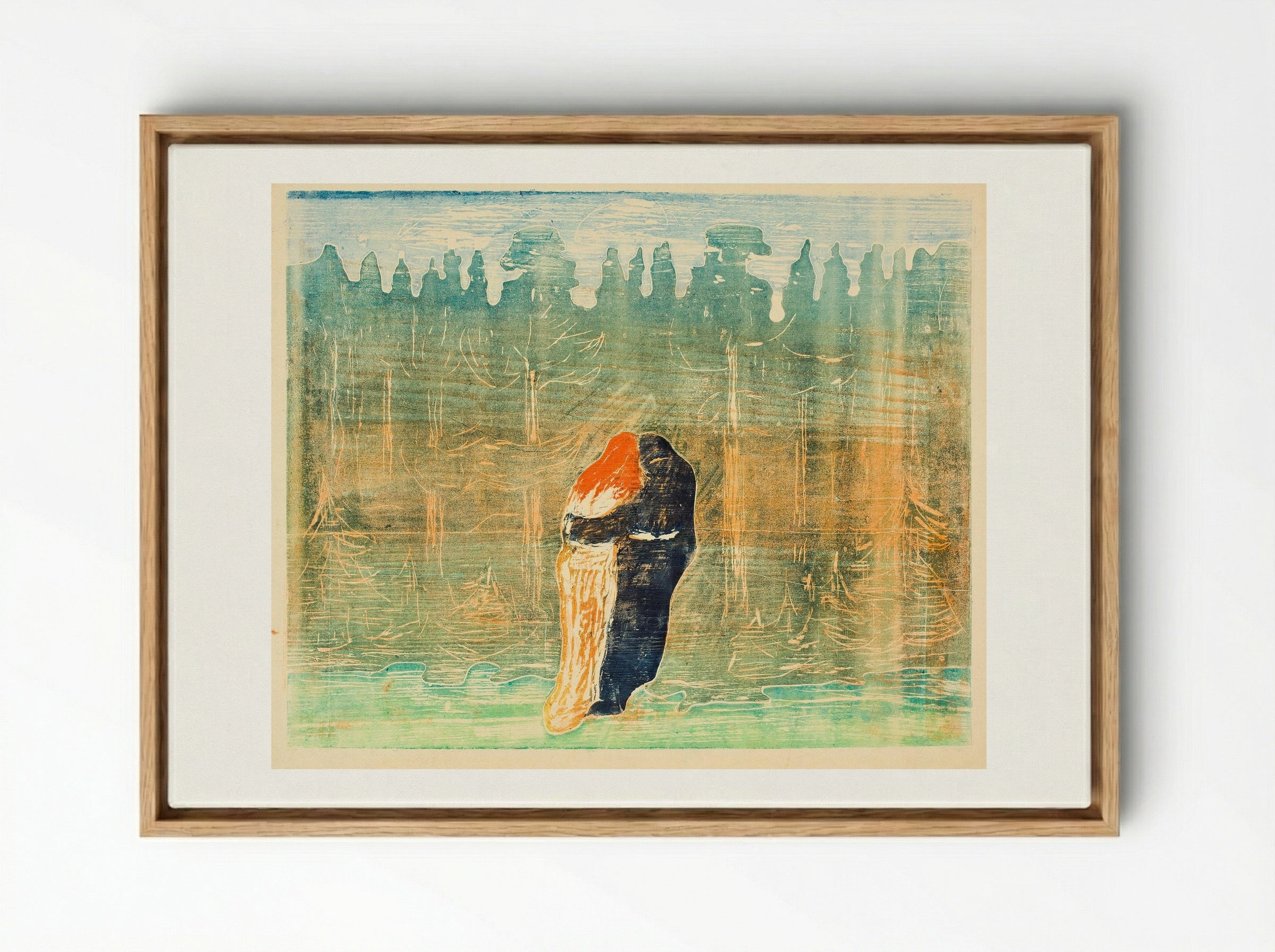 Towards the Forest II - Edvard Munch - Framed Canvas Wood
