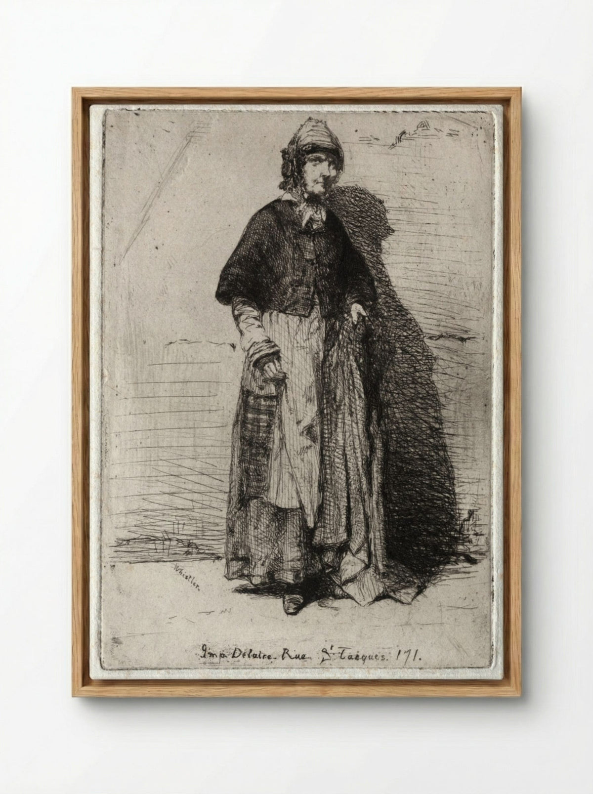 La Mère Gérard - James McNeill Whistler - Framed Canvas Wood