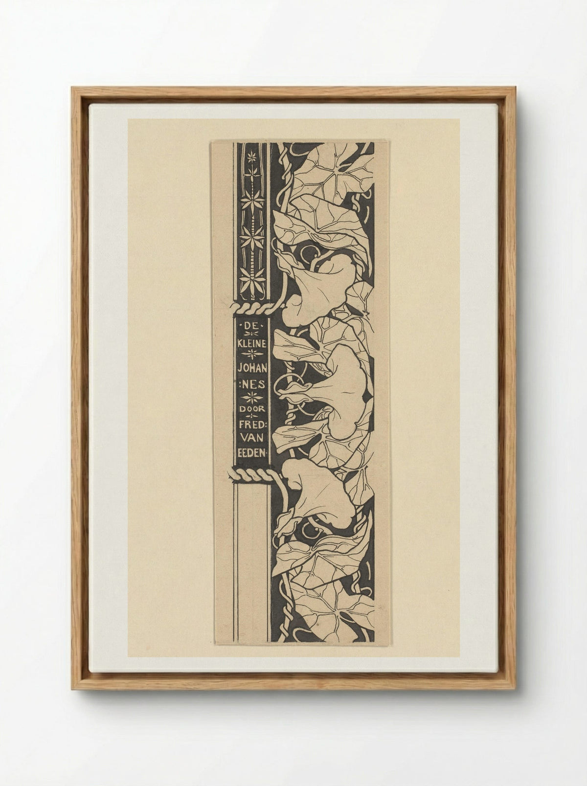 Titeldecoratie met winde - Edzard Koning - Framed Canvas Wood