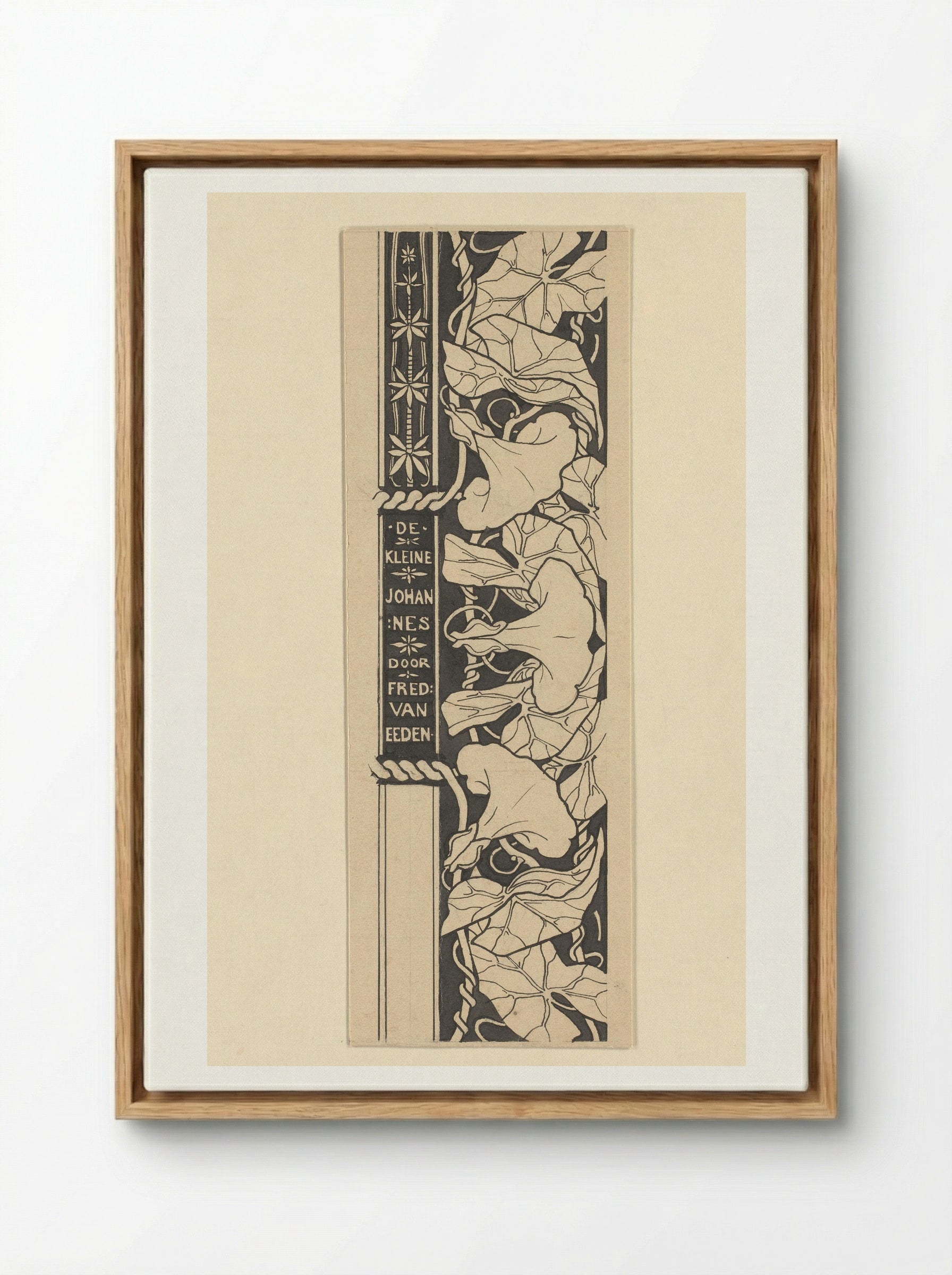 Titeldecoratie met winde - Edzard Koning - Framed Canvas Wood