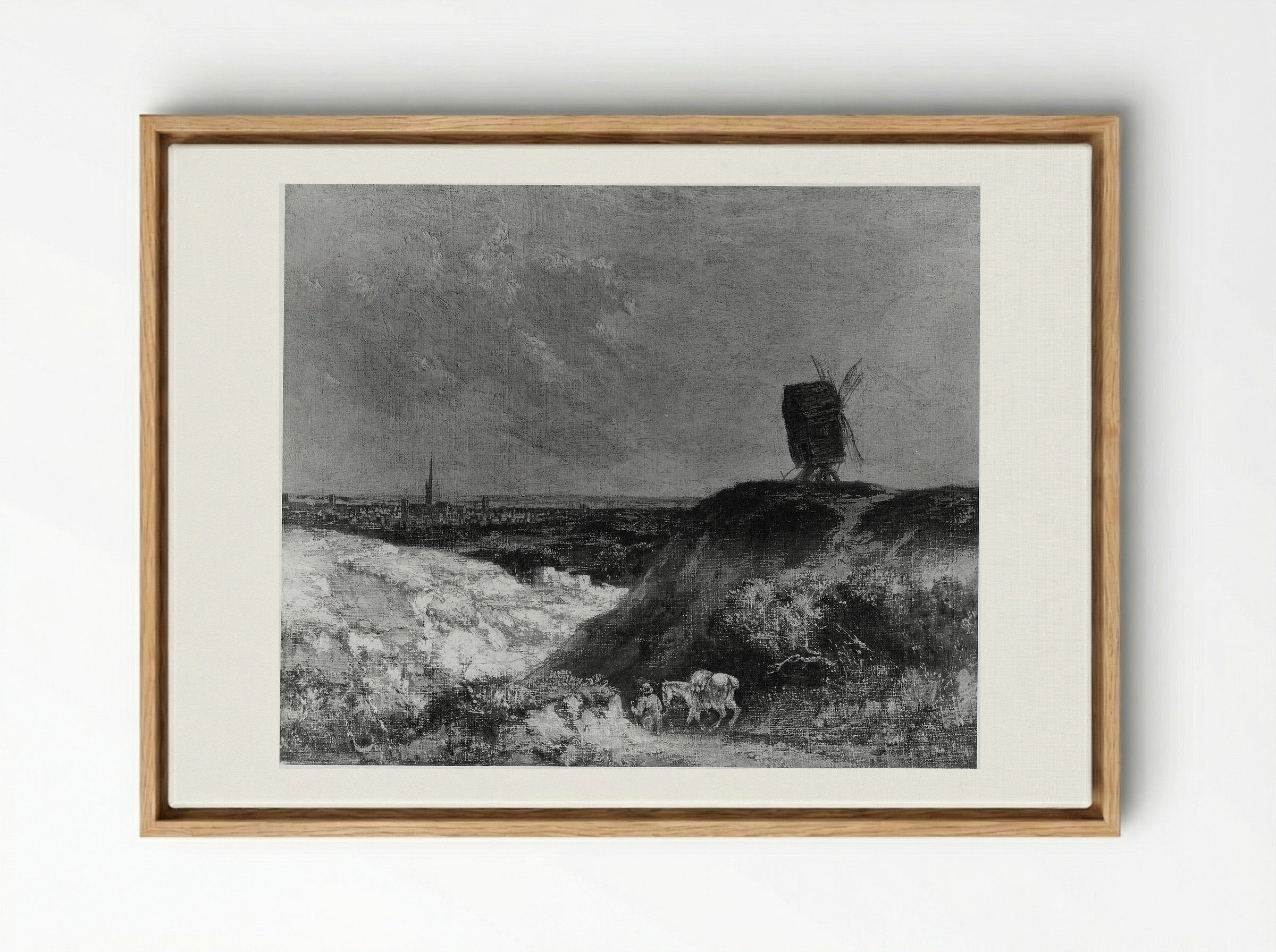A Windmill near Norwich - John Crome - Framed Canvas Wood