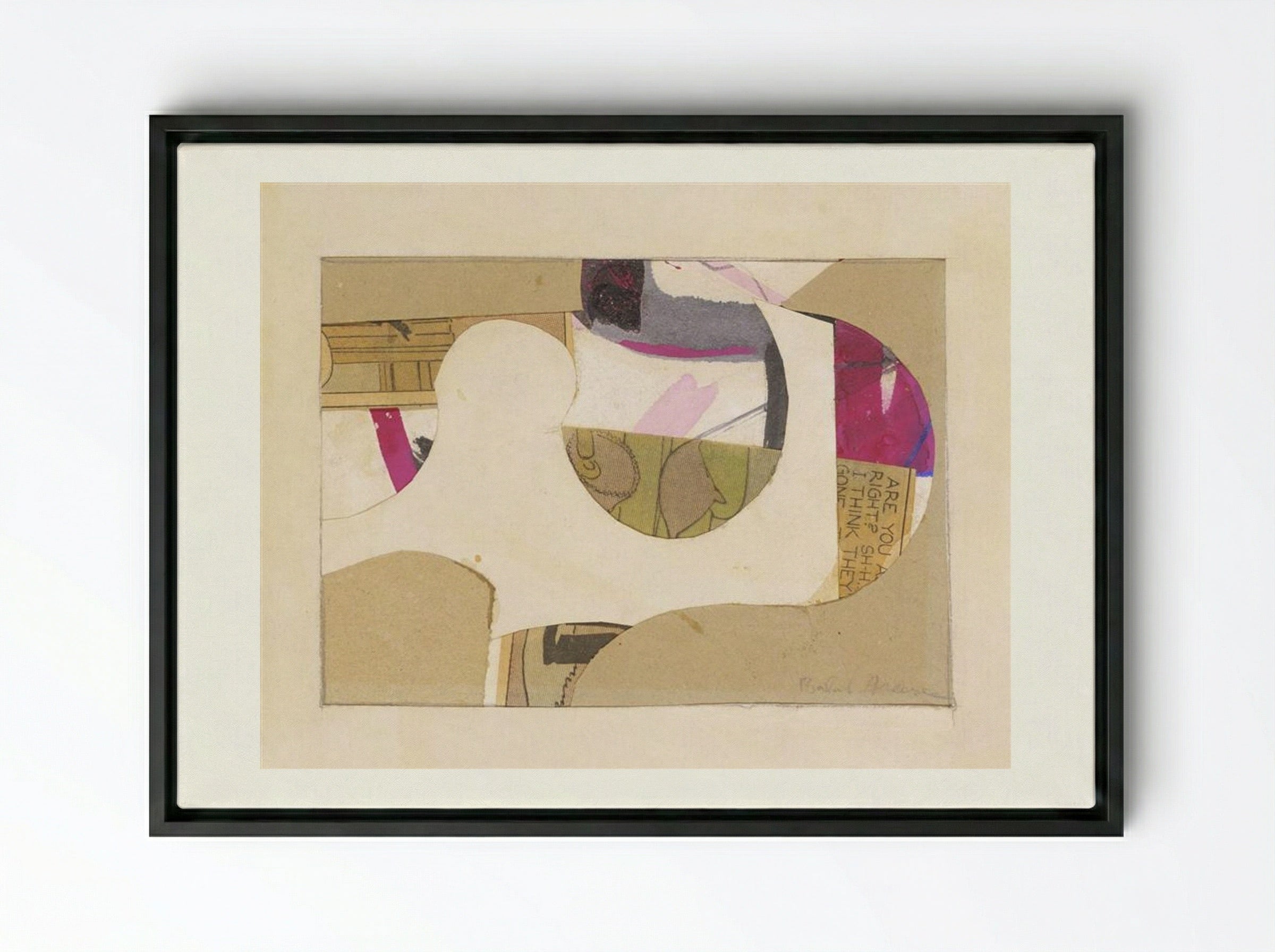 Untitled (34-8) - Balcomb Greene - Framed Canvas Black