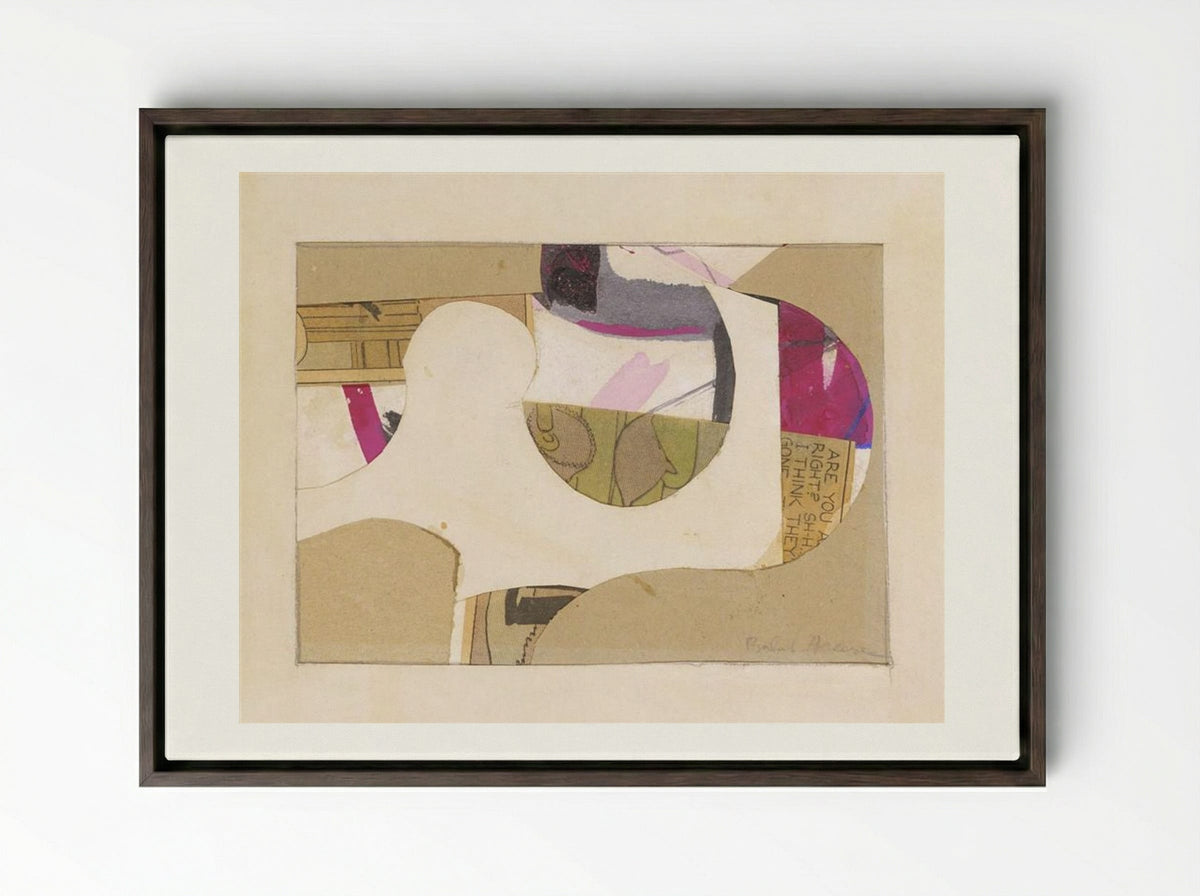 Untitled (34-8) - Balcomb Greene - Framed Canvas Dark Wood