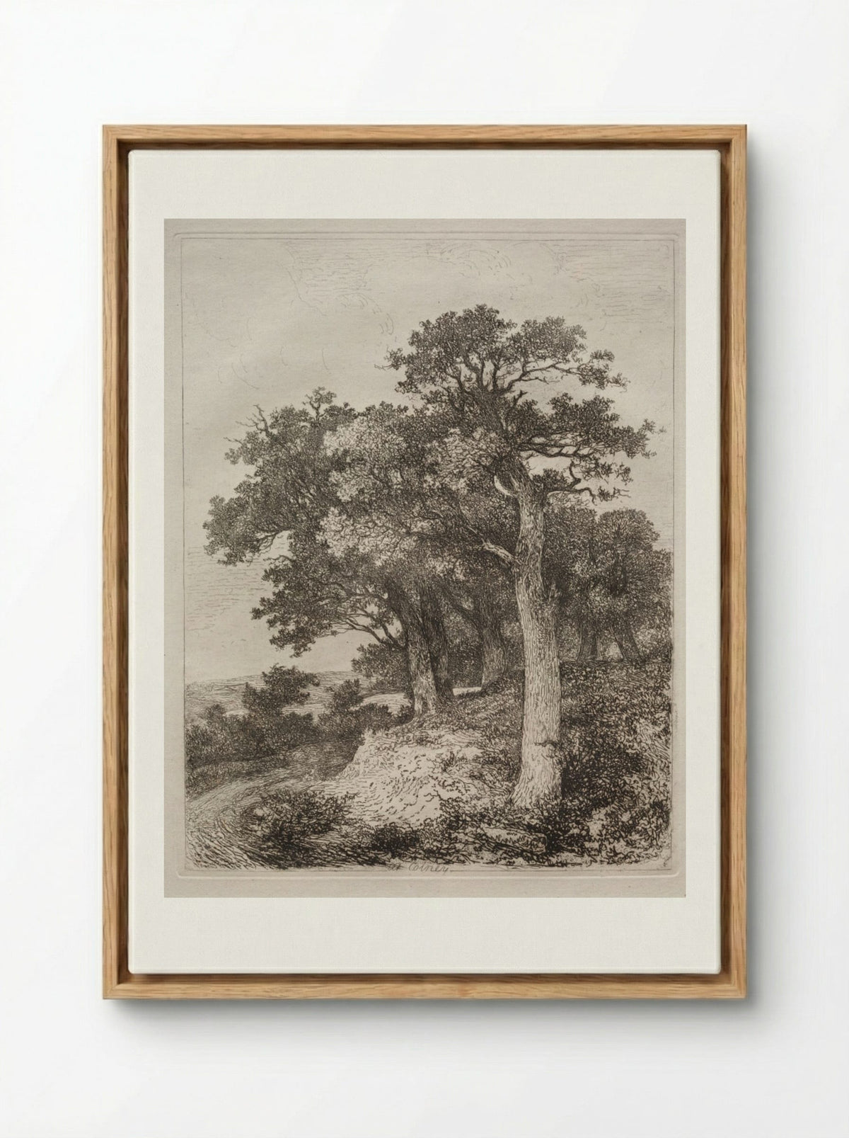 At Colney - John Crome - Framed Canvas Wood
