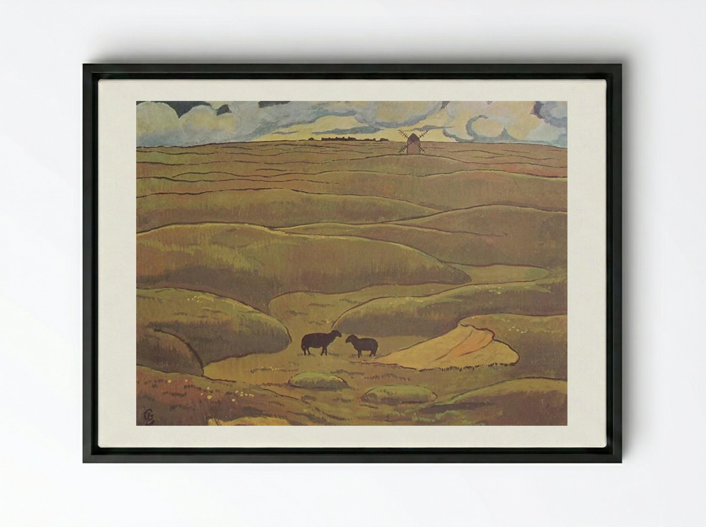 Rams, The Year - Georges Lacombe - Framed Canvas Black