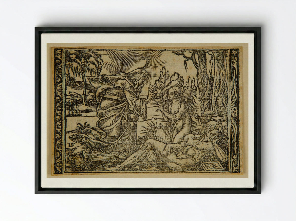 Creation of Eve - Master PR - Framed Canvas Black