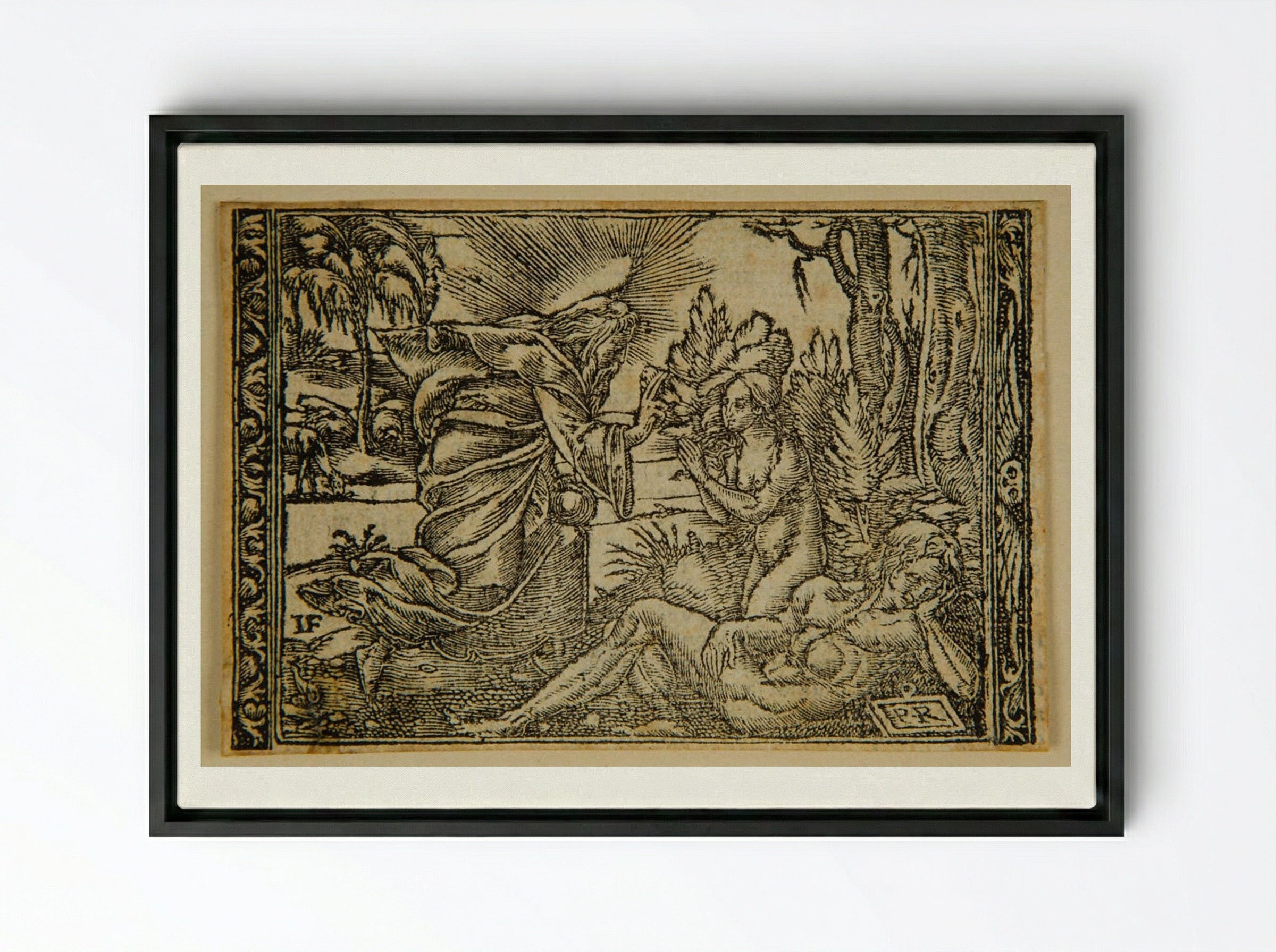 Creation of Eve - Master PR - Framed Canvas Black