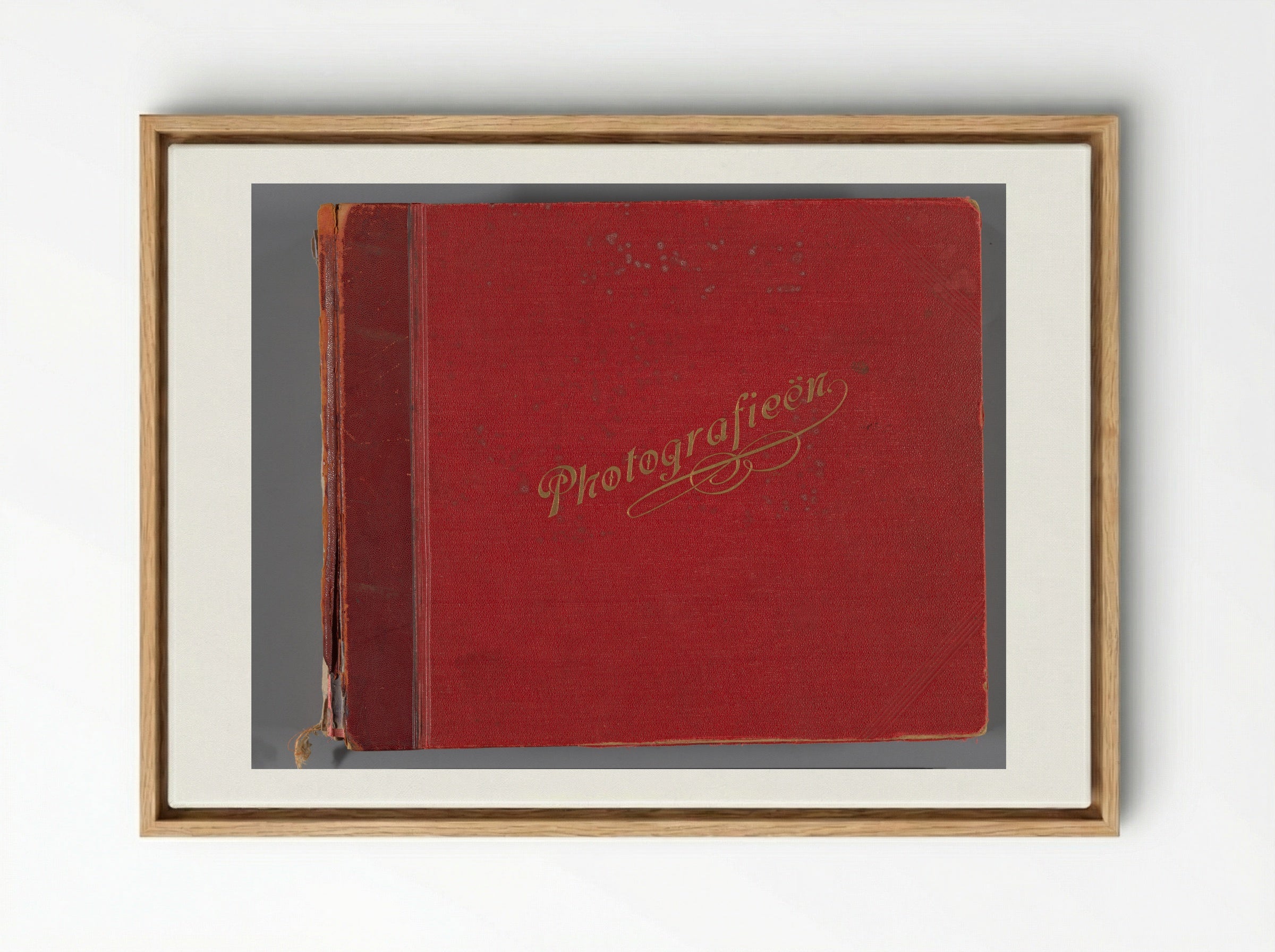 Untitled (Photo Album Cover, 1938-1939) - Eva Charlotte Pennink-Boelen - Framed Canvas Wood
