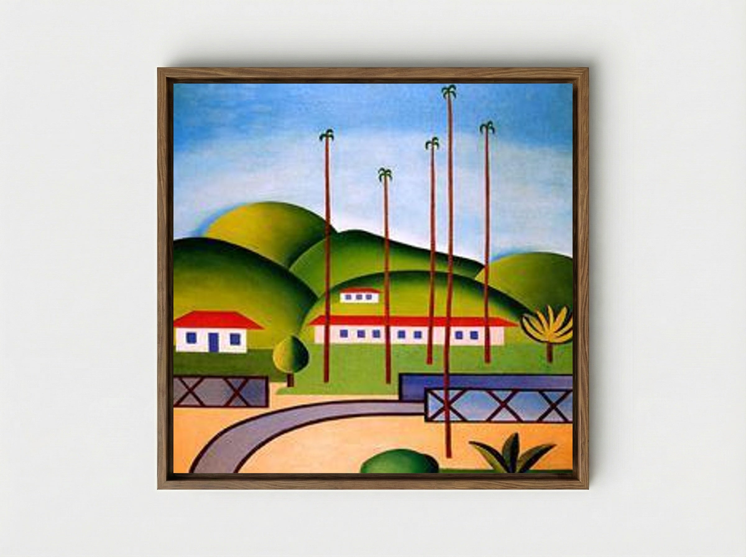 Cityscape - Tarsila do Amaral - Framed Canvas Wood