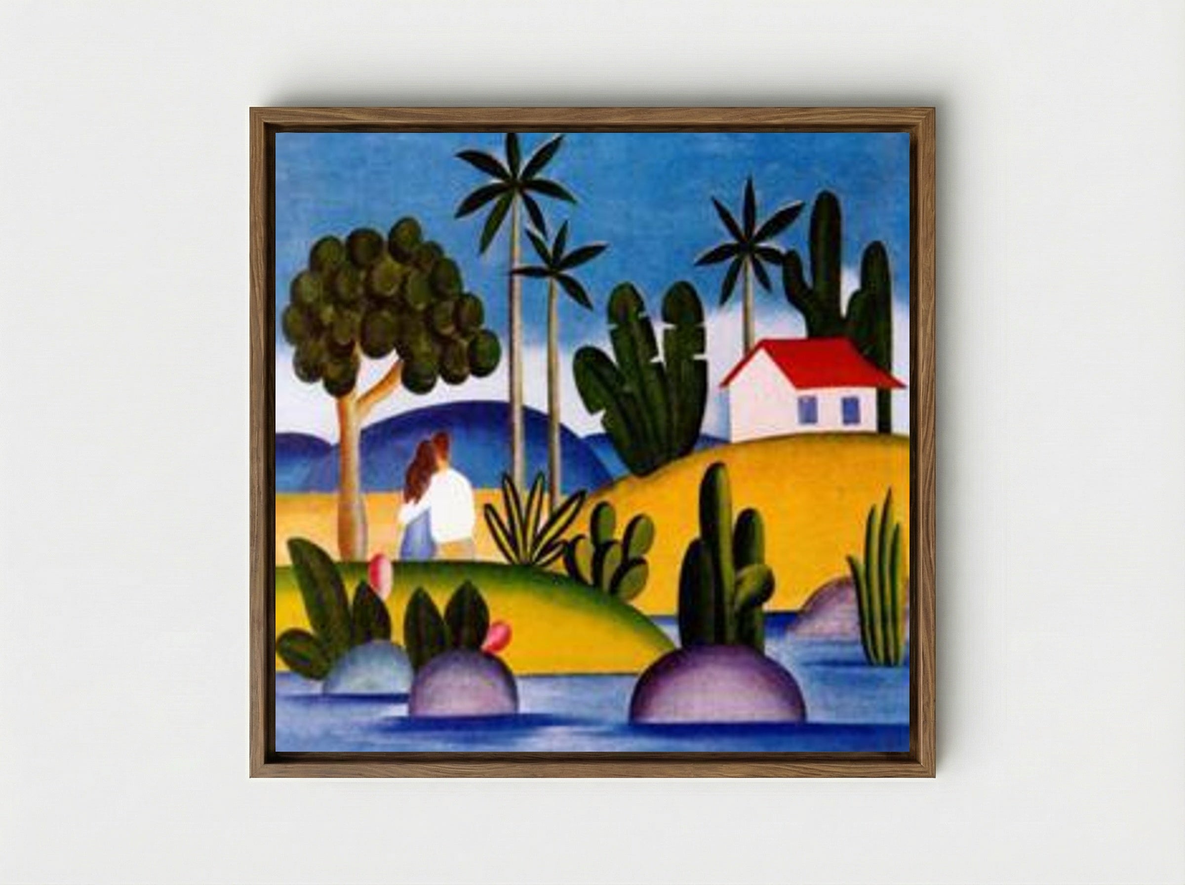 Idílio - Tarsila do Amaral - Framed Canvas Wood