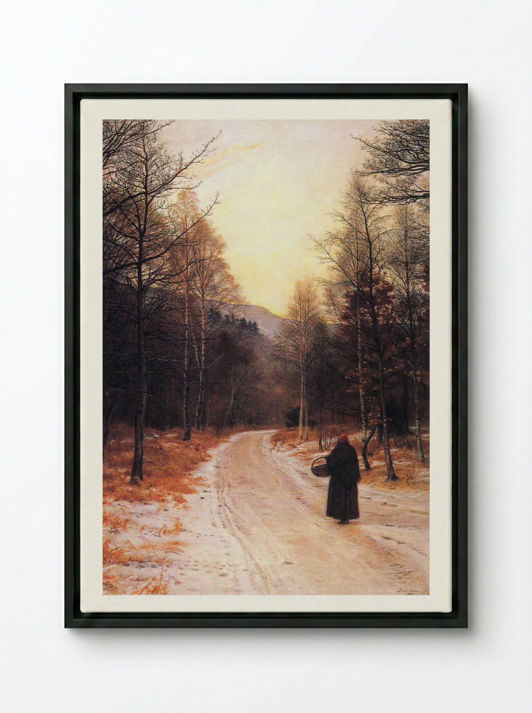Glen Birnam - John Everett Millais - Framed Canvas Black