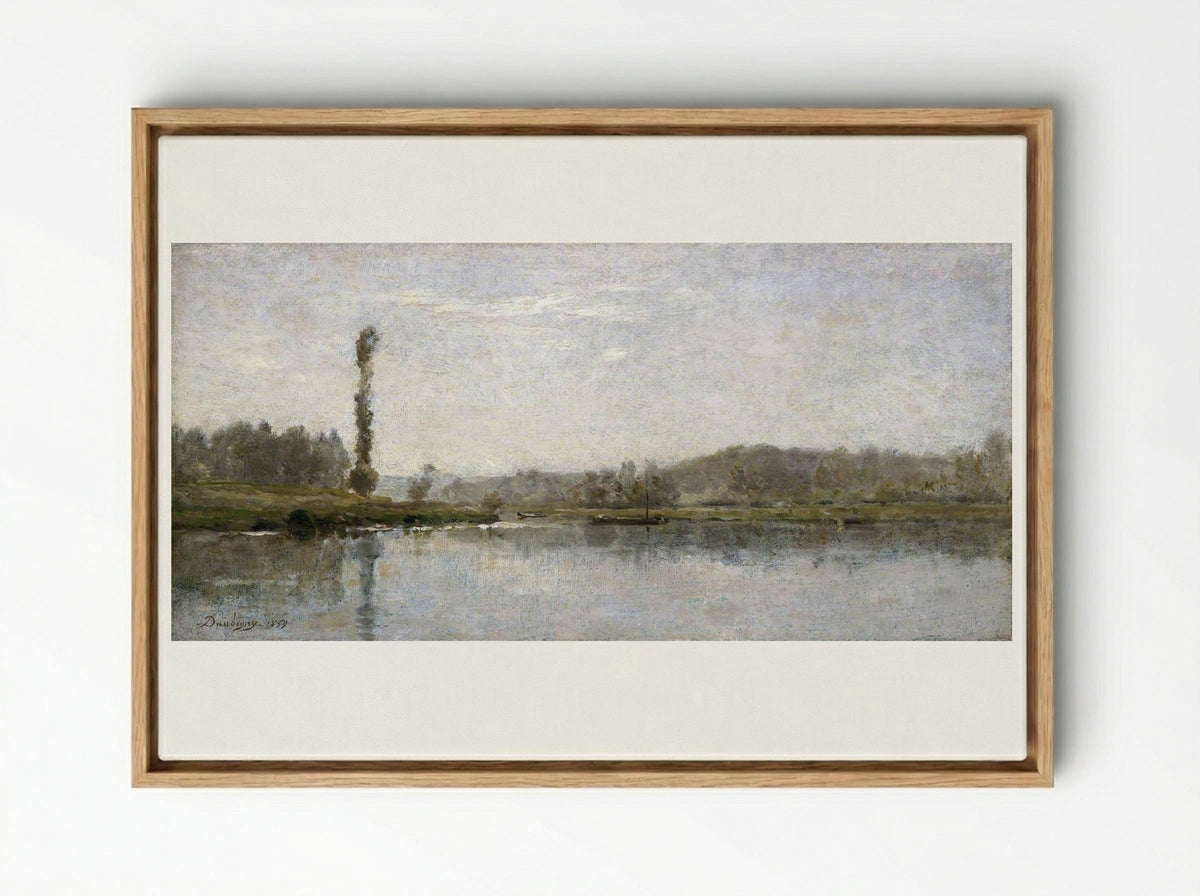 Morning - Charles-François Daubigny - Framed Canvas Wood