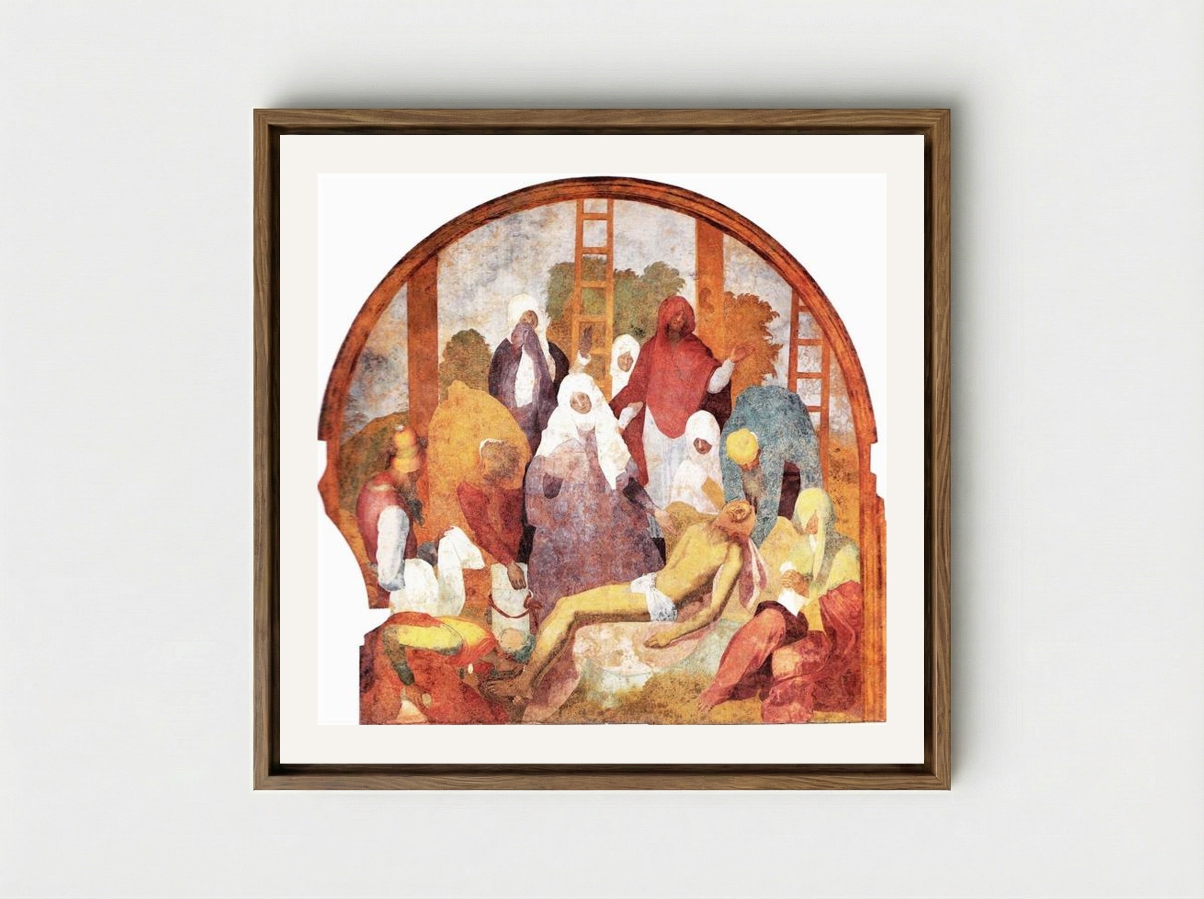 Lamentation - Jacopo Pontormo - Framed Canvas Wood