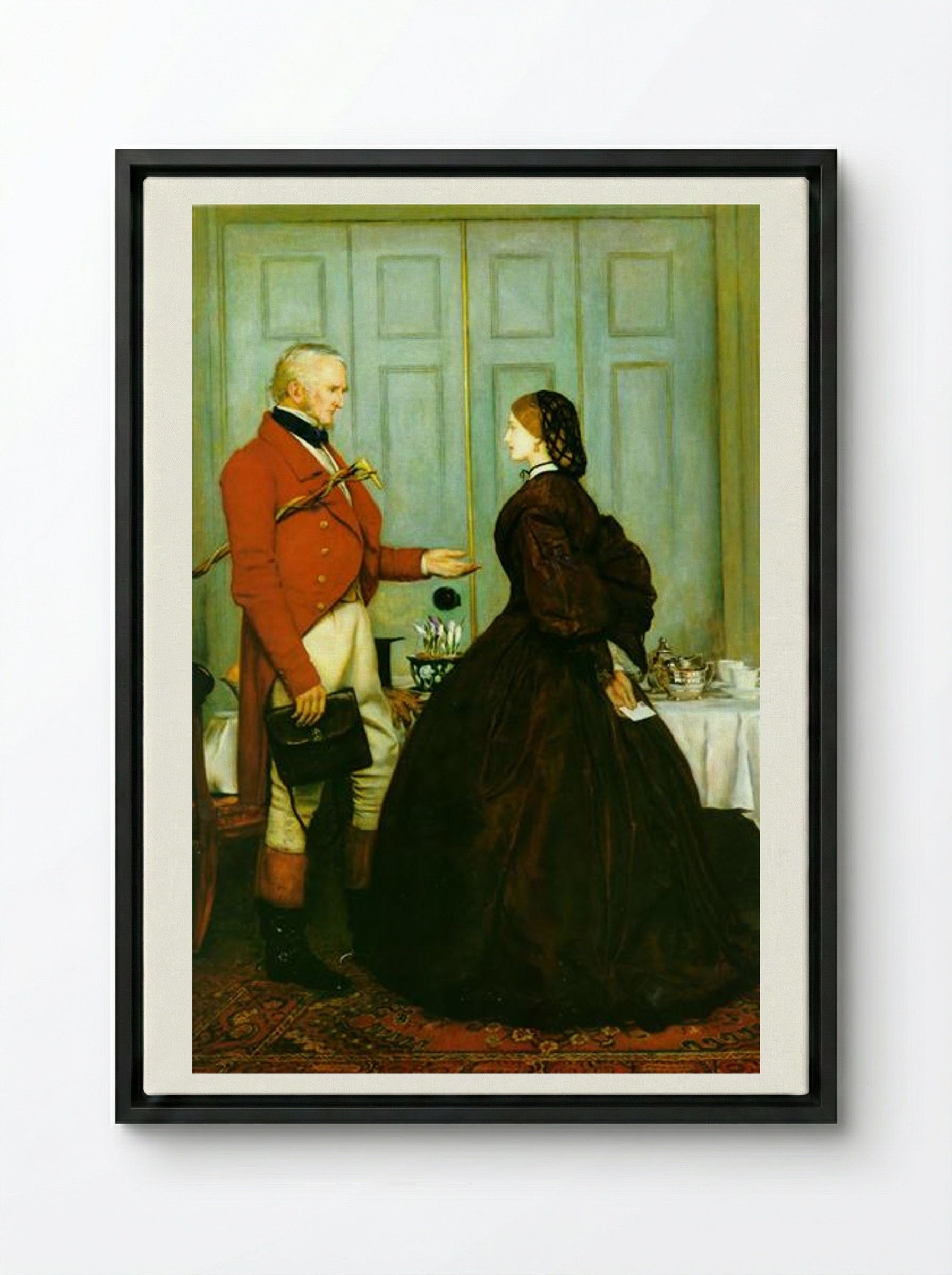 Trust Me - John Everett Millais - Framed Canvas Black